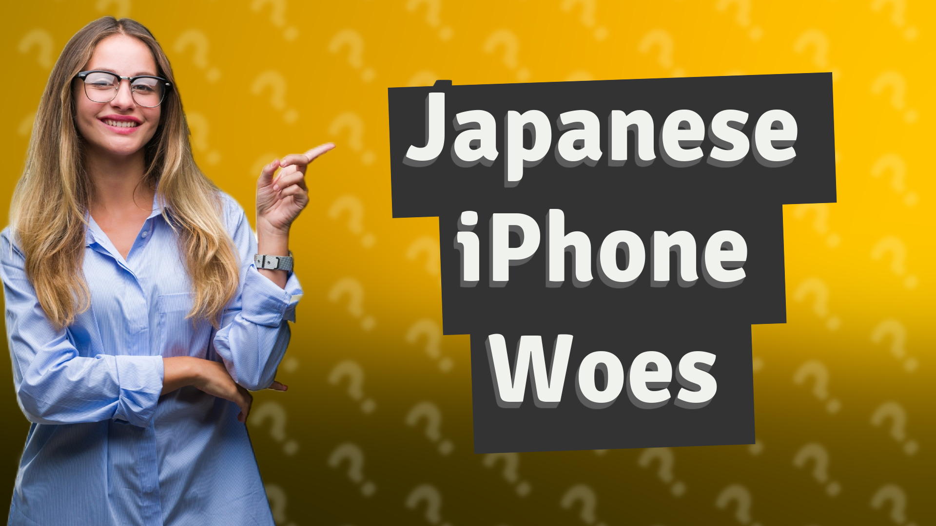 Japanese iPhone Woes