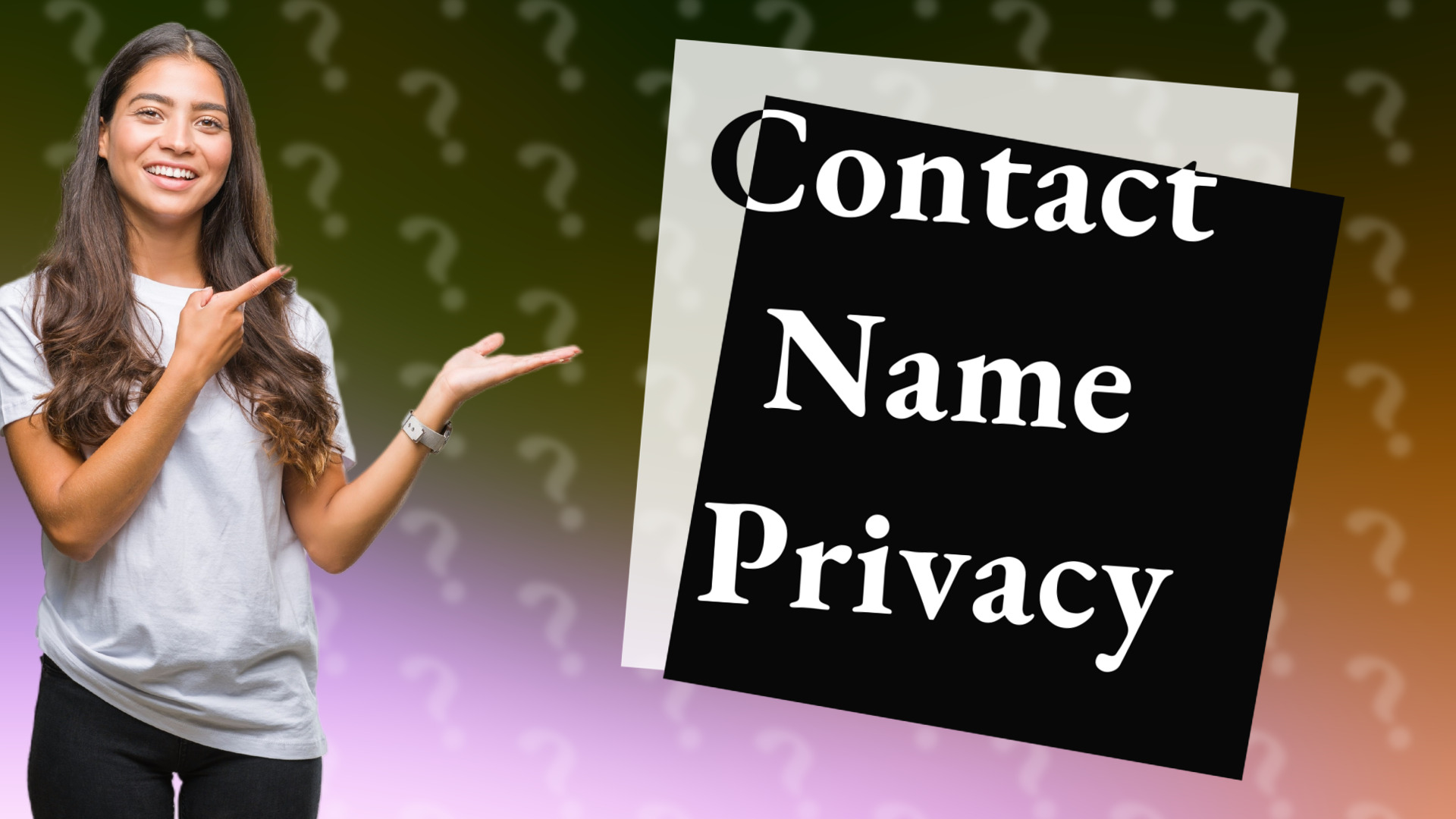 Contact Name Privacy