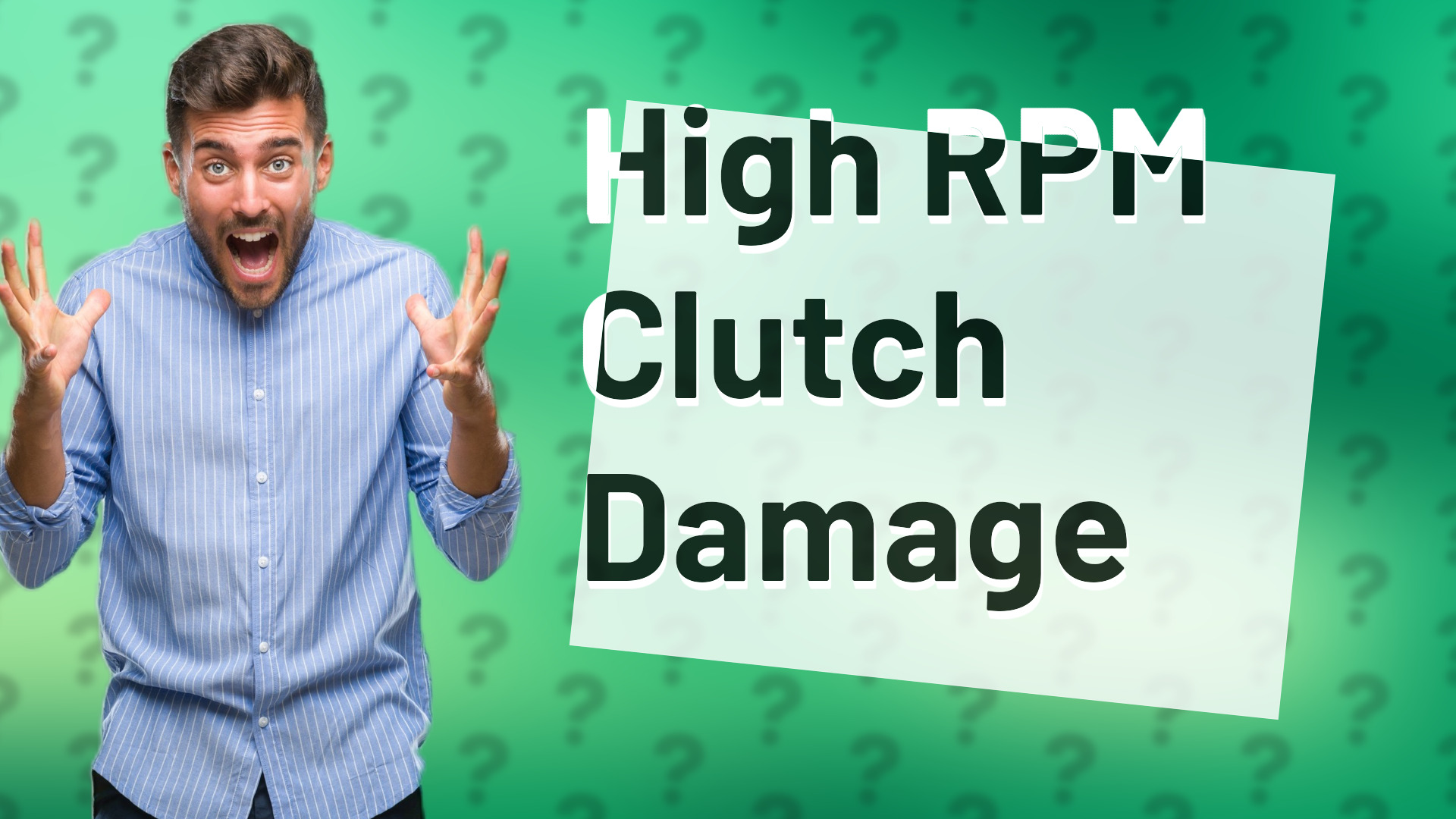 High RPM Clutch Damage