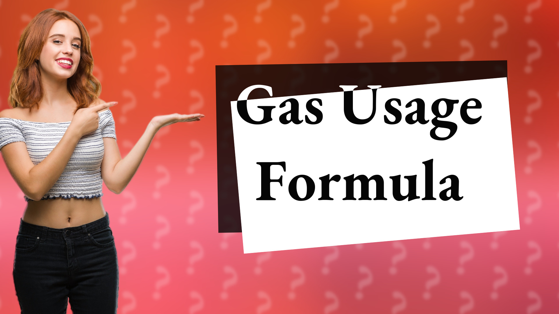Gas Usage Formula