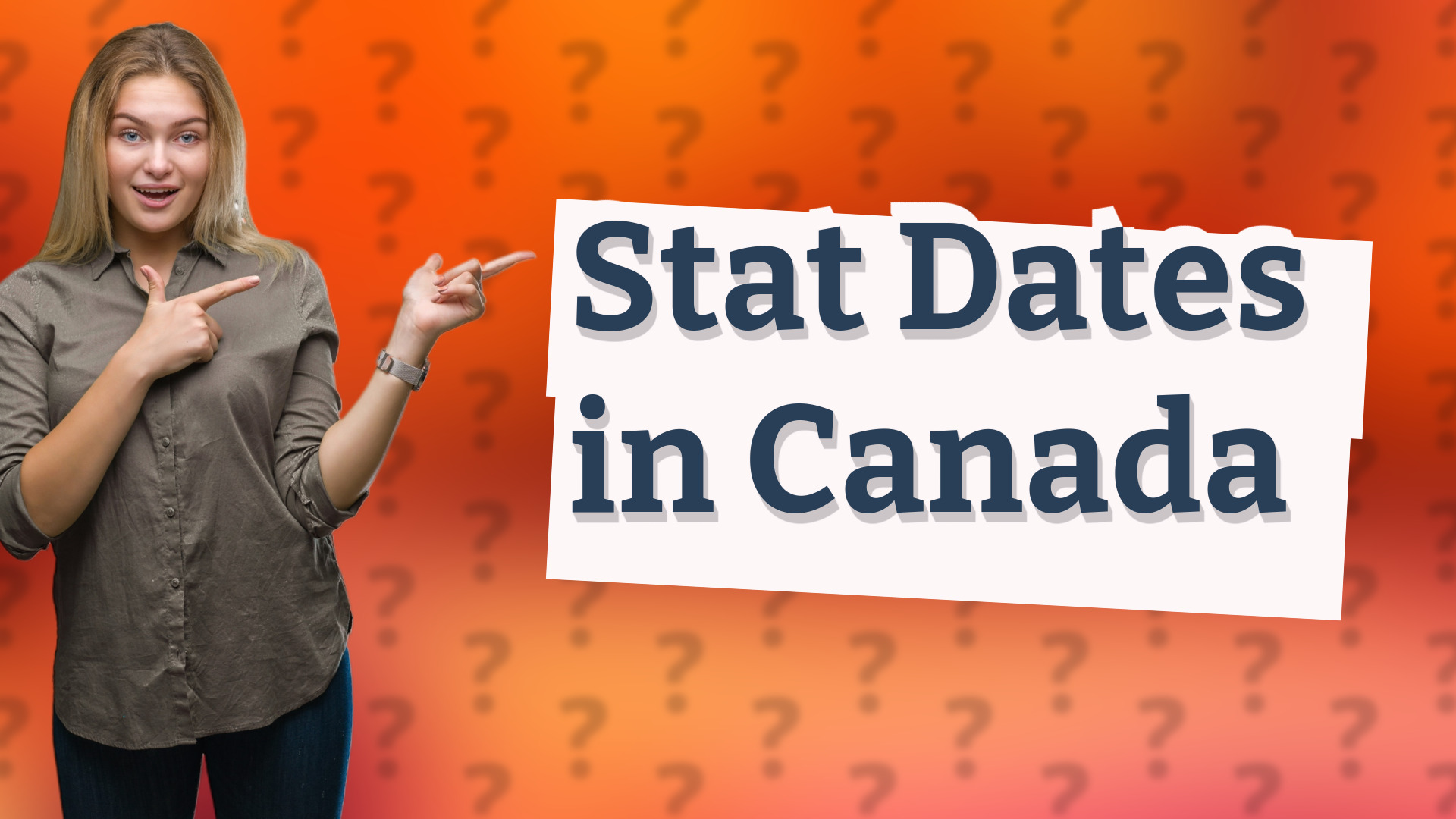 Stat Dates in Canada