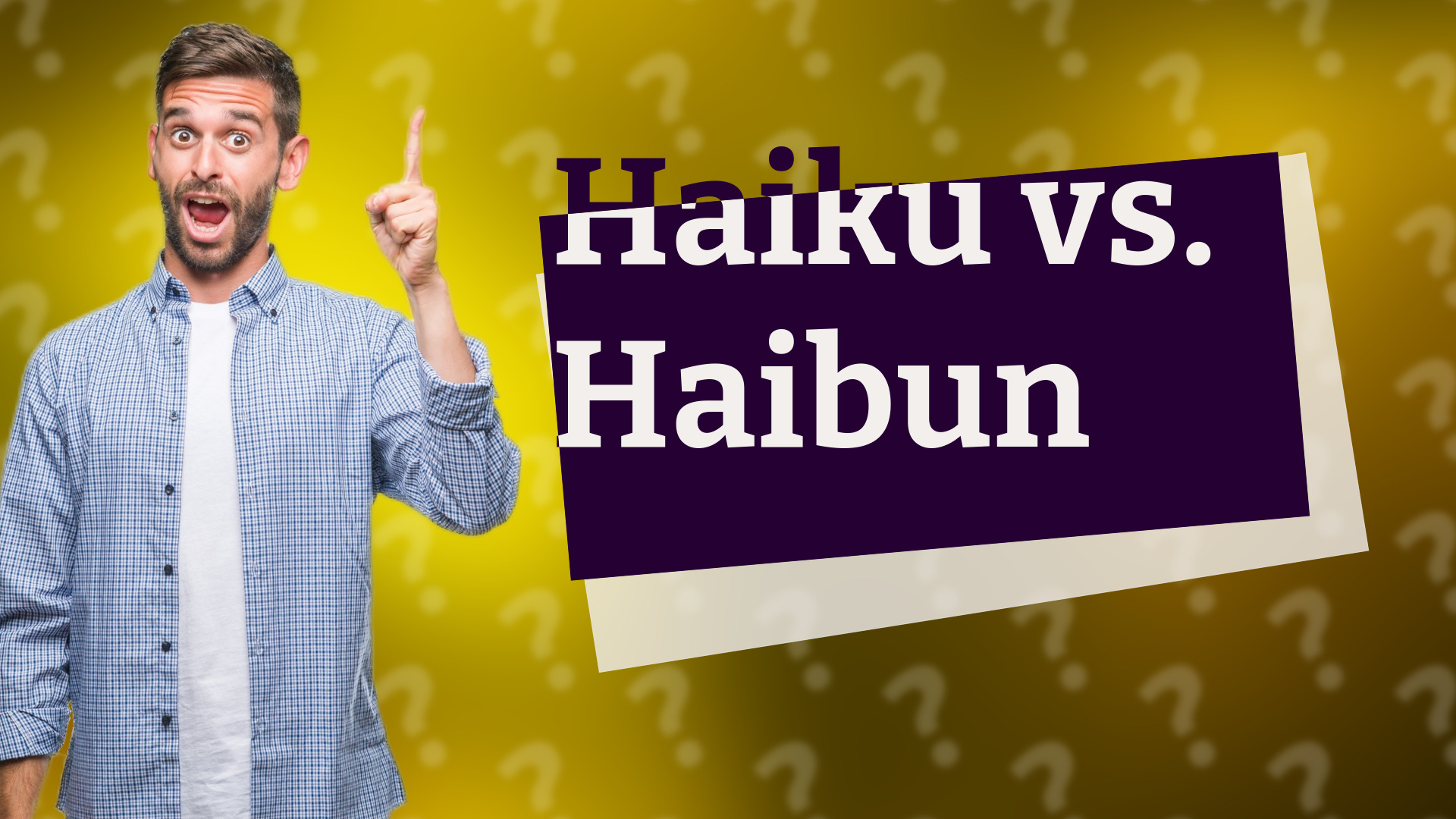 Haiku vs. Haibun