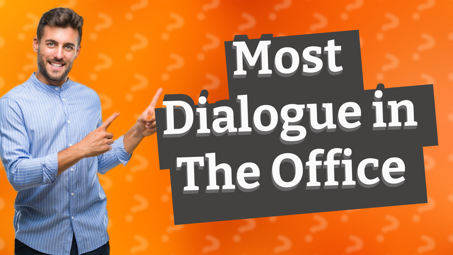 Most Dialogue in The Office