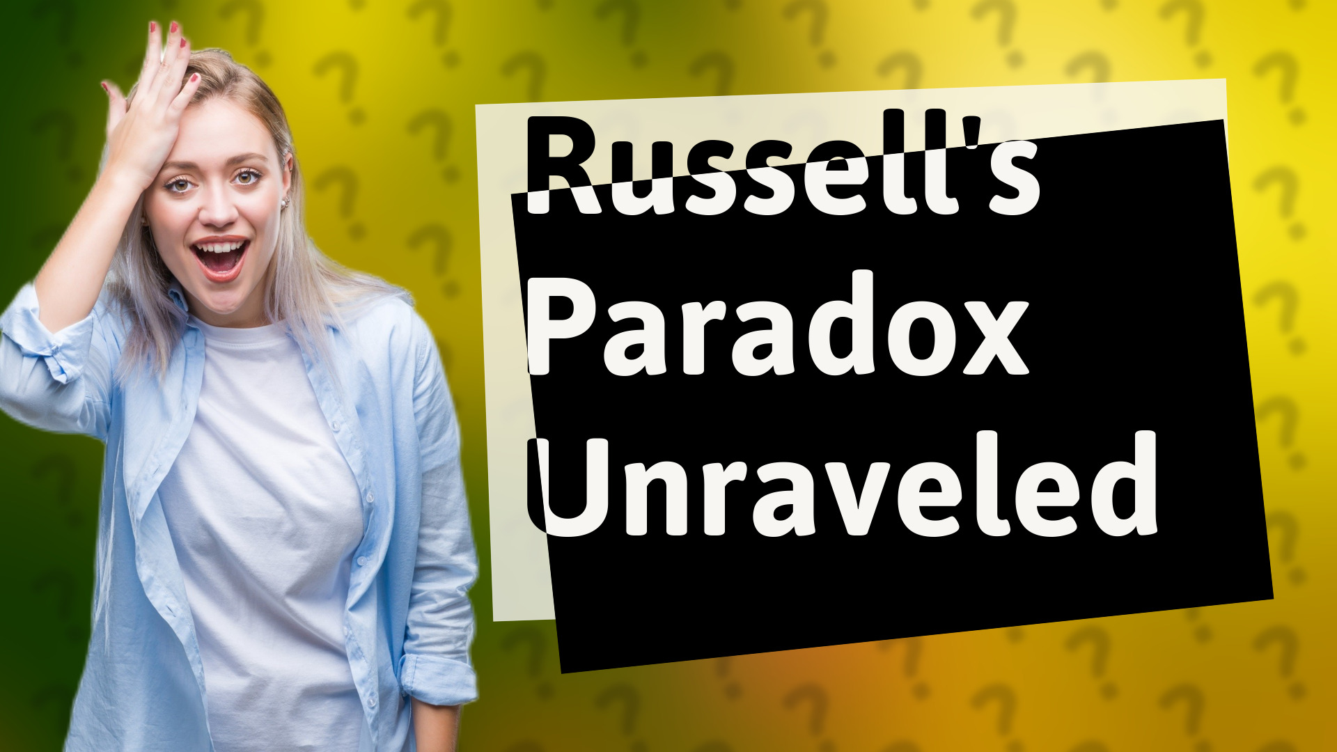 Russell's Paradox Unraveled