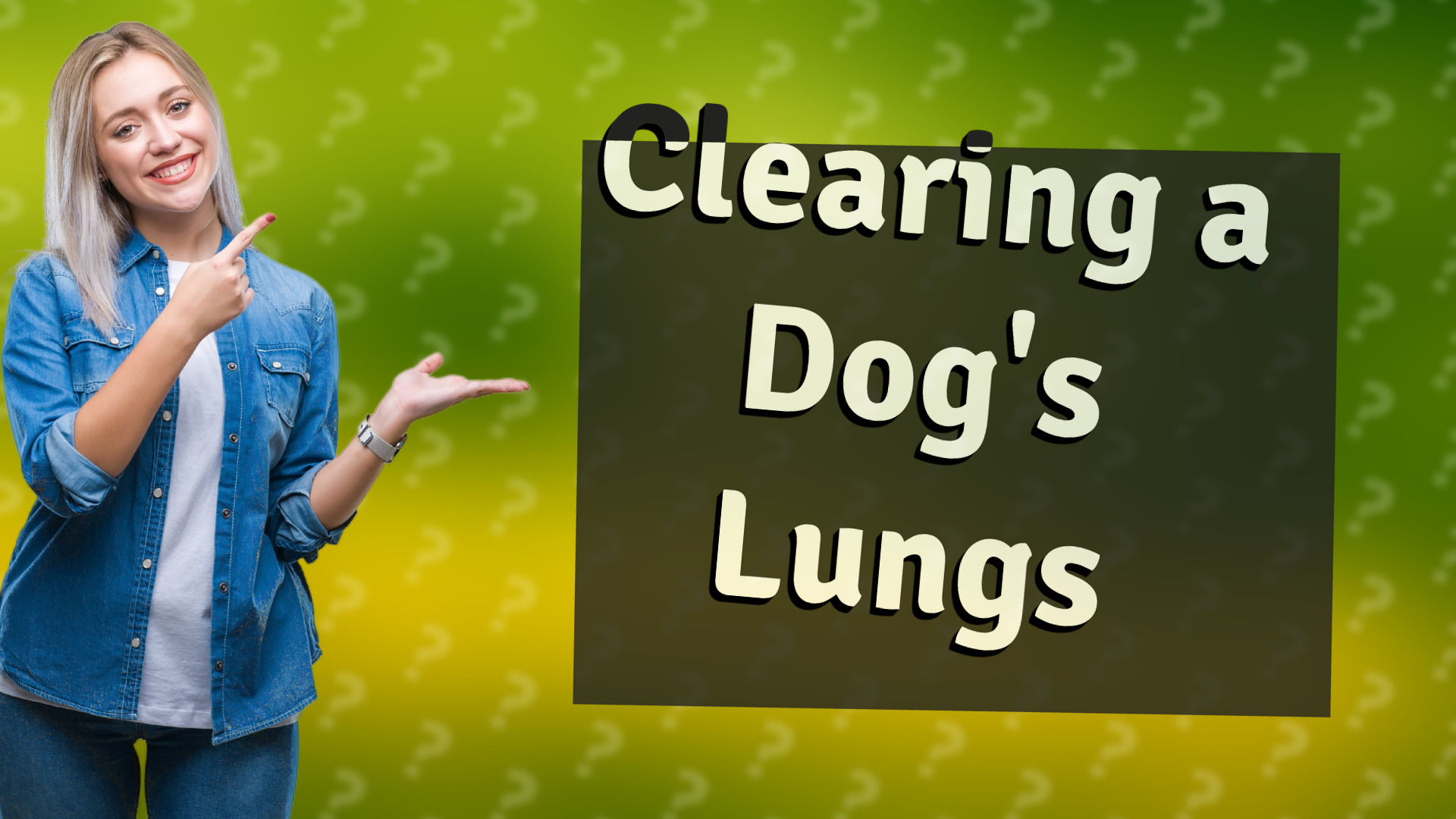 Clearing a Dog's Lungs