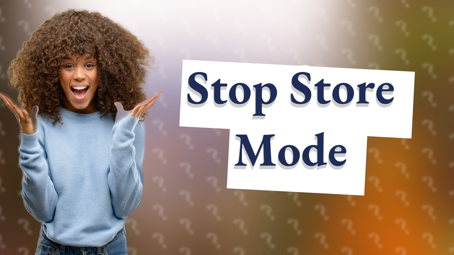 Stop Store Mode