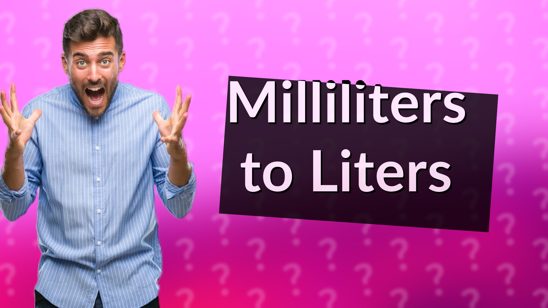 Milliliters to Liters