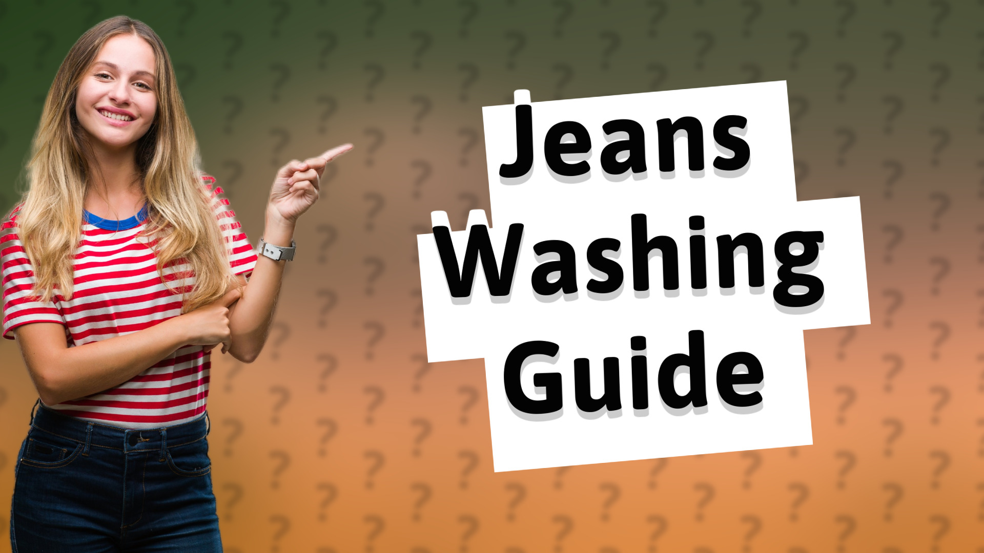 Jeans Washing Guide