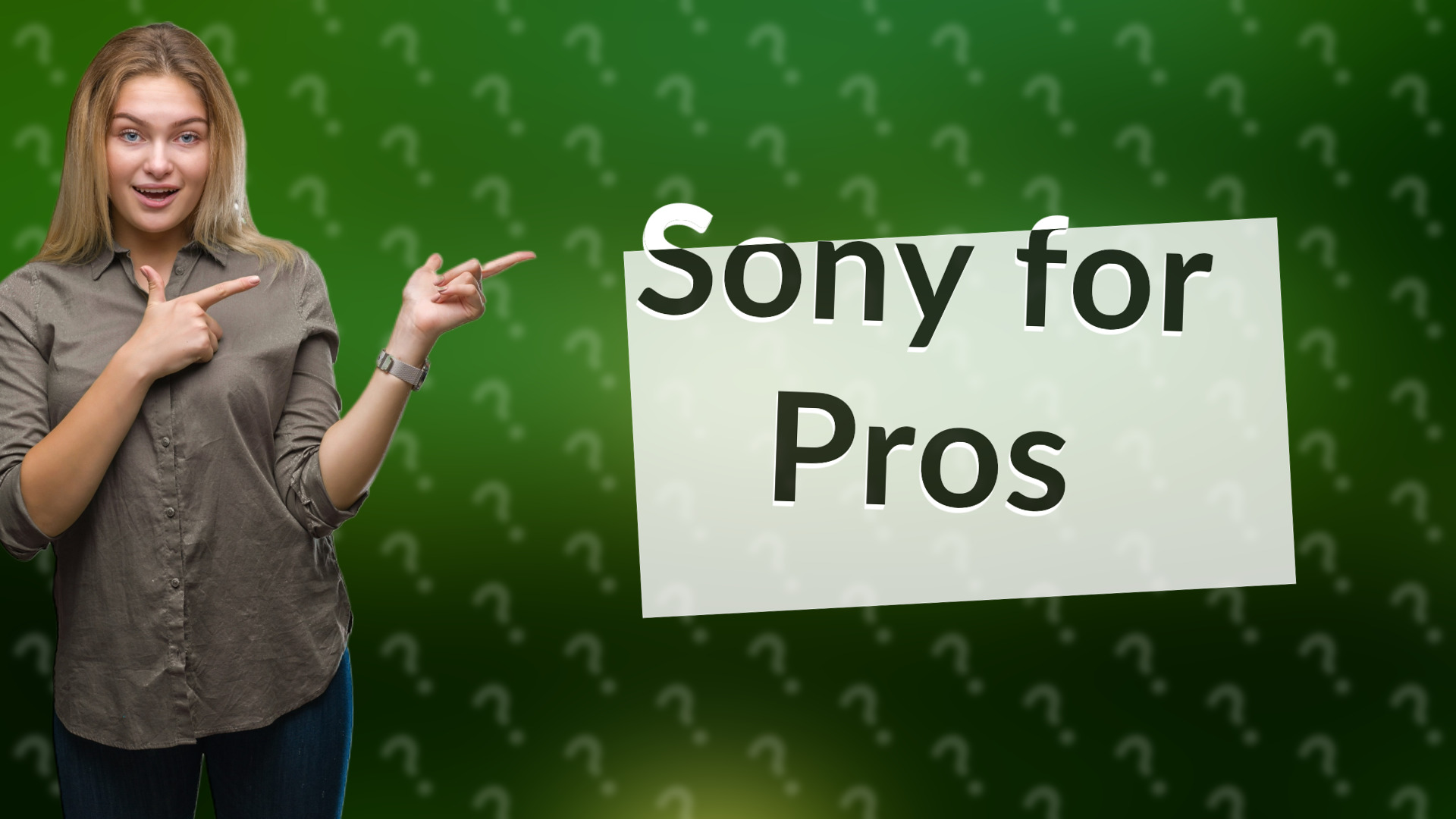 Sony for Pros