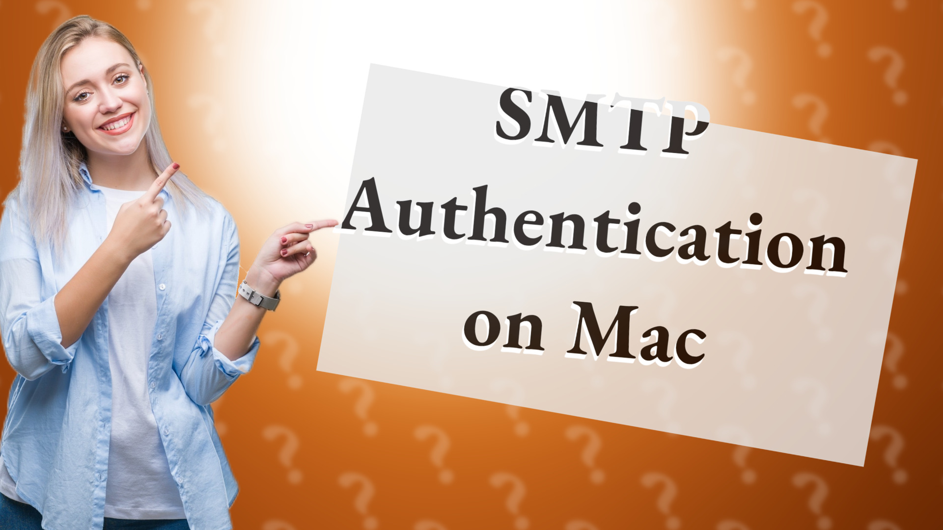 SMTP Authentication on Mac