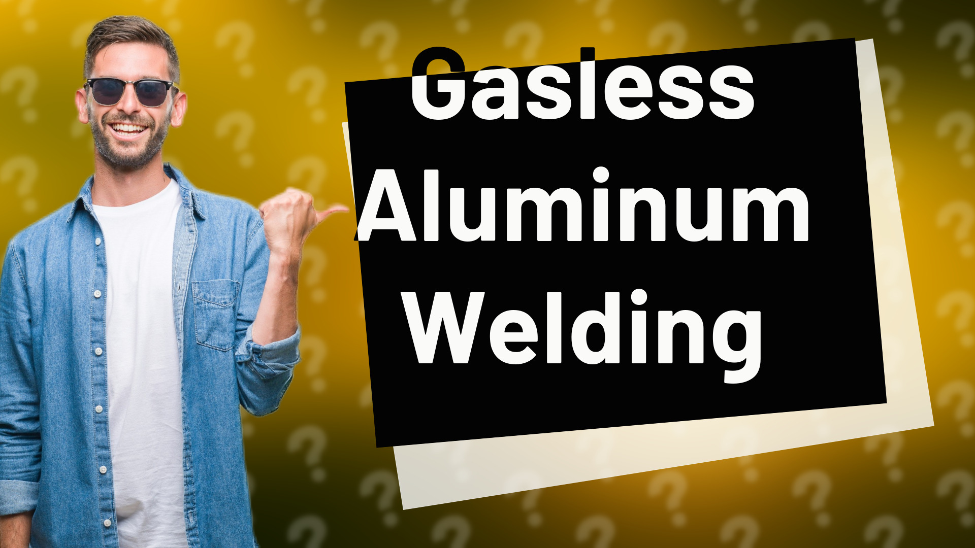 Gasless Aluminum Welding