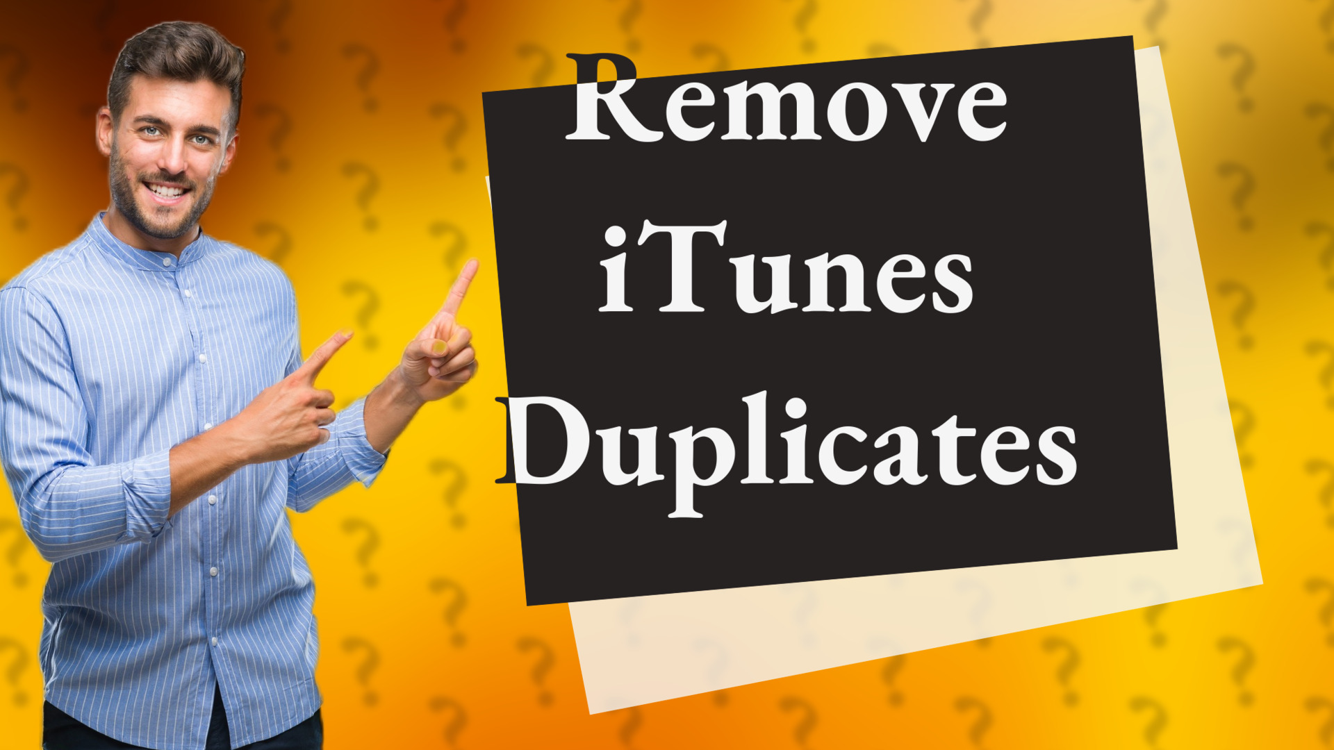 Remove iTunes Duplicates
