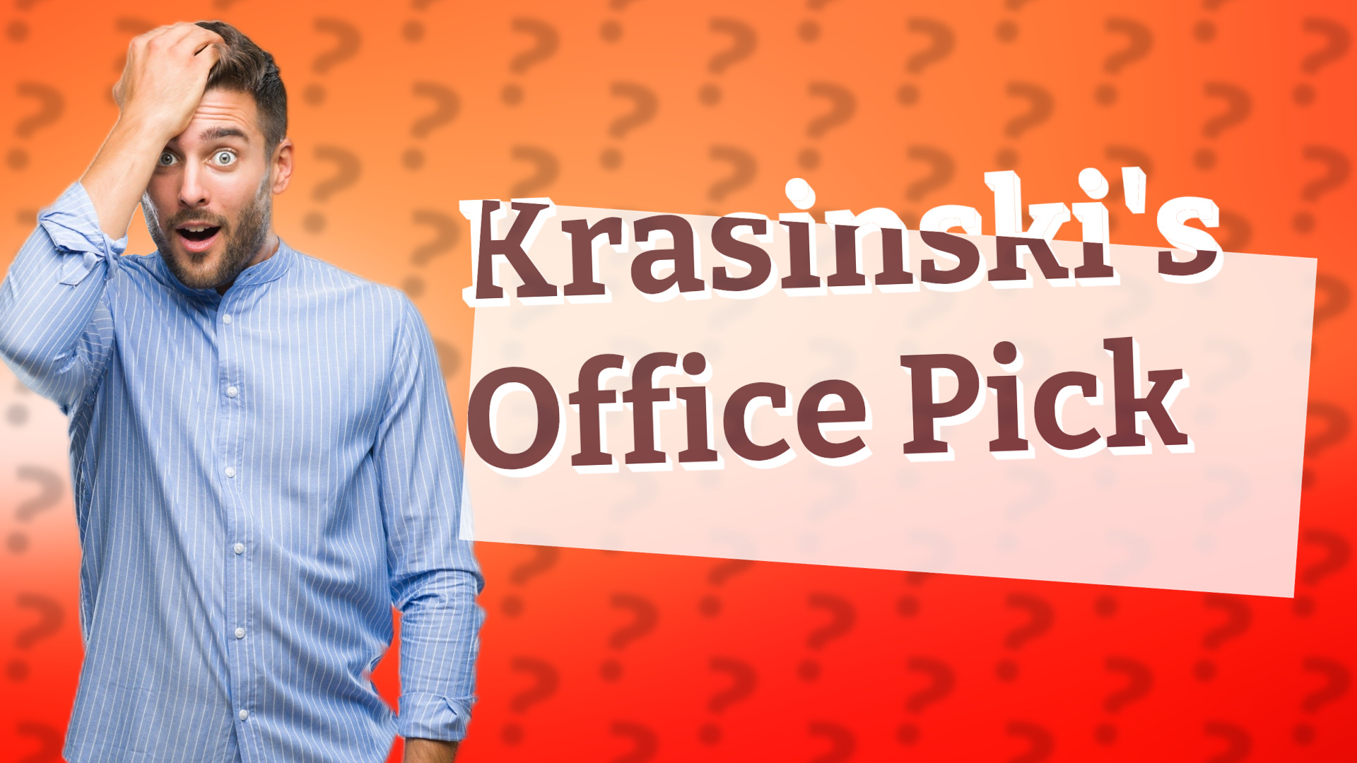 Krasinski's Office Pick