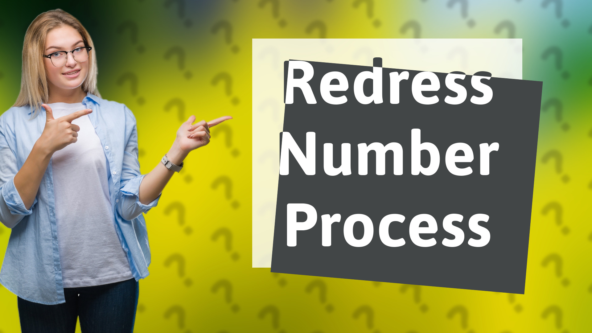 Redress Number Process