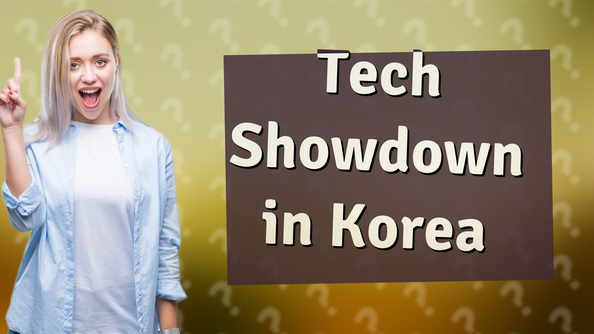 Tech Showdown in Korea