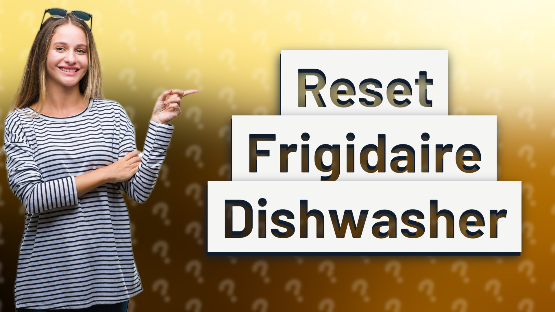 Reset Frigidaire Dishwasher