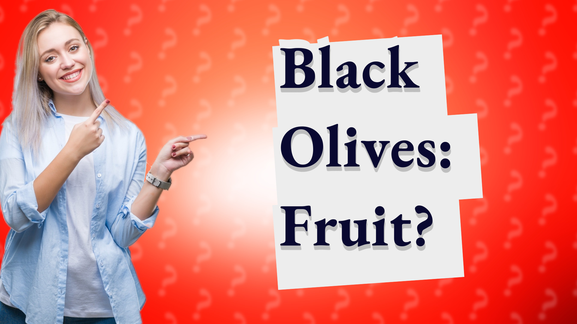 Black Olives: Fruit?