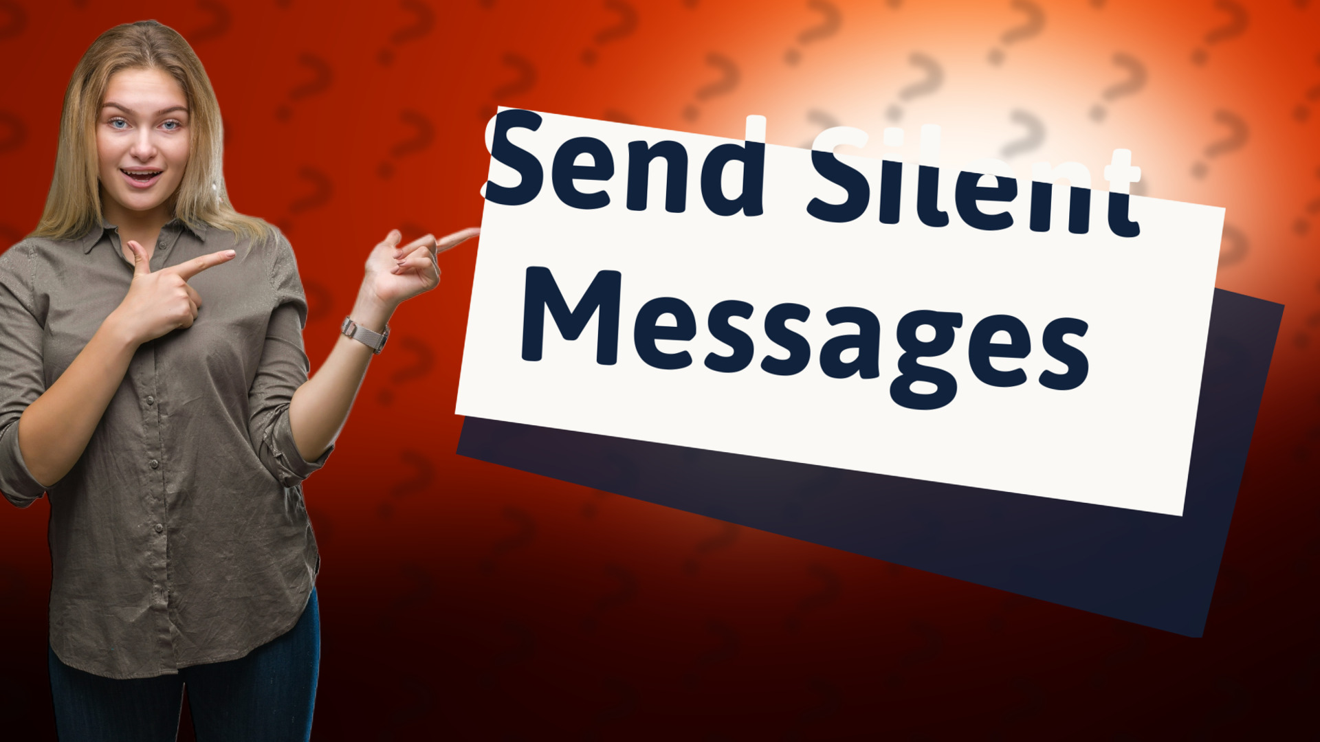 Send Silent Messages