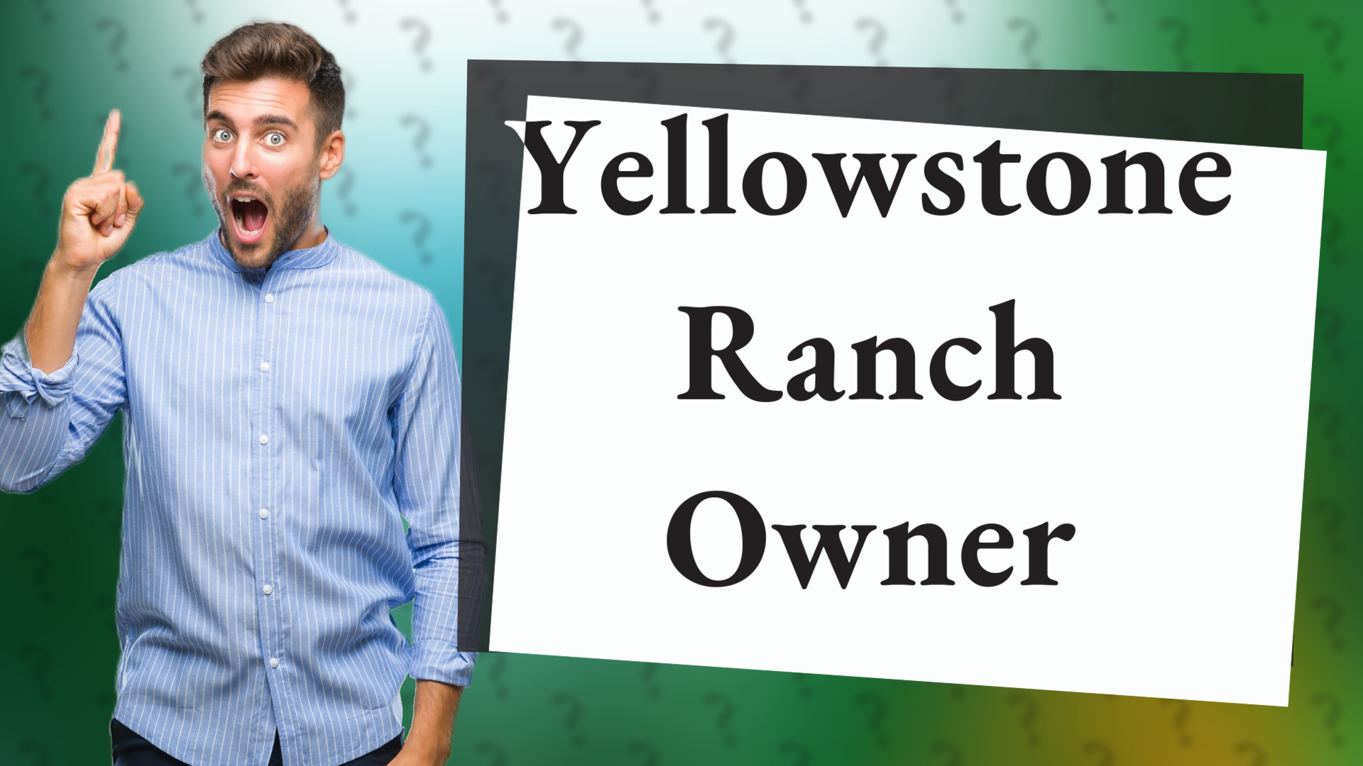 Yellowstone Ranch Owner