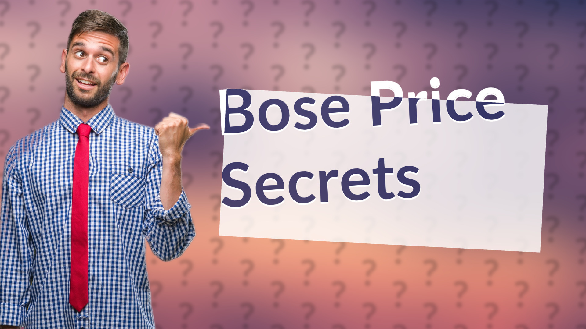 Bose Price Secrets