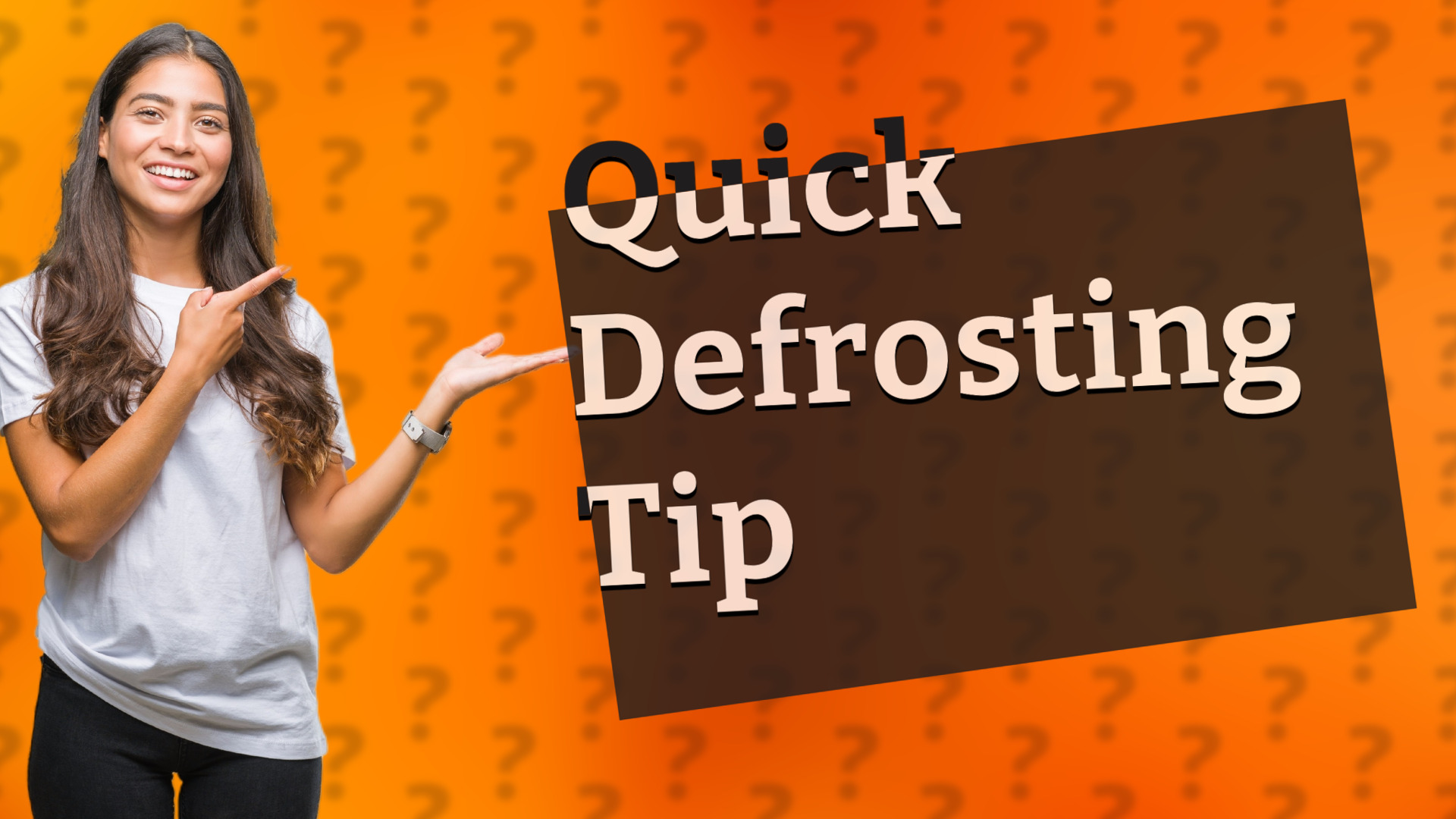 Quick Defrosting Tip