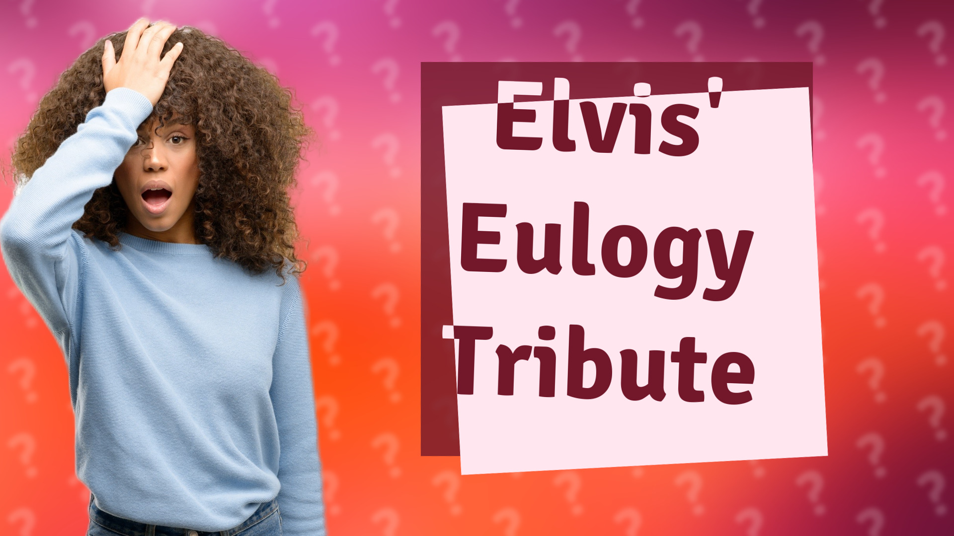 Elvis' Eulogy Tribute