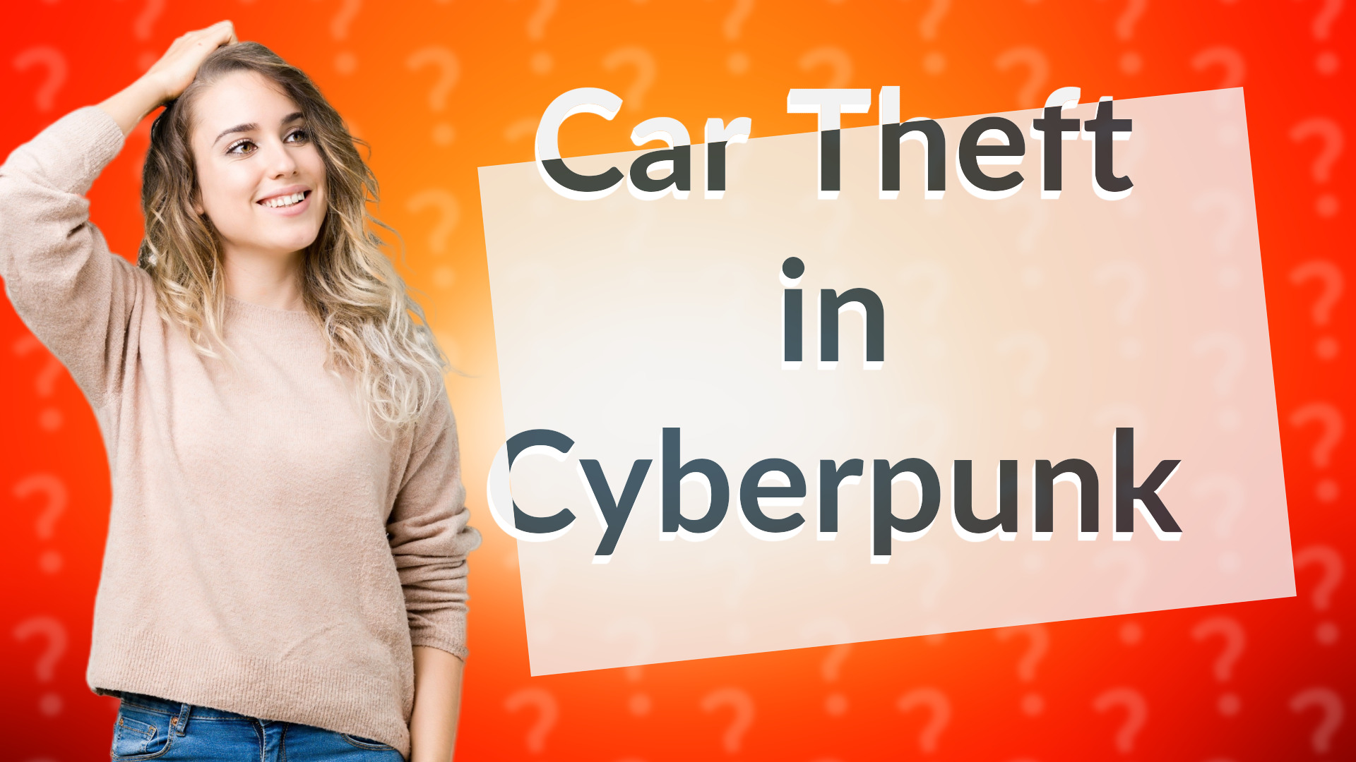 Car Theft in Cyberpunk