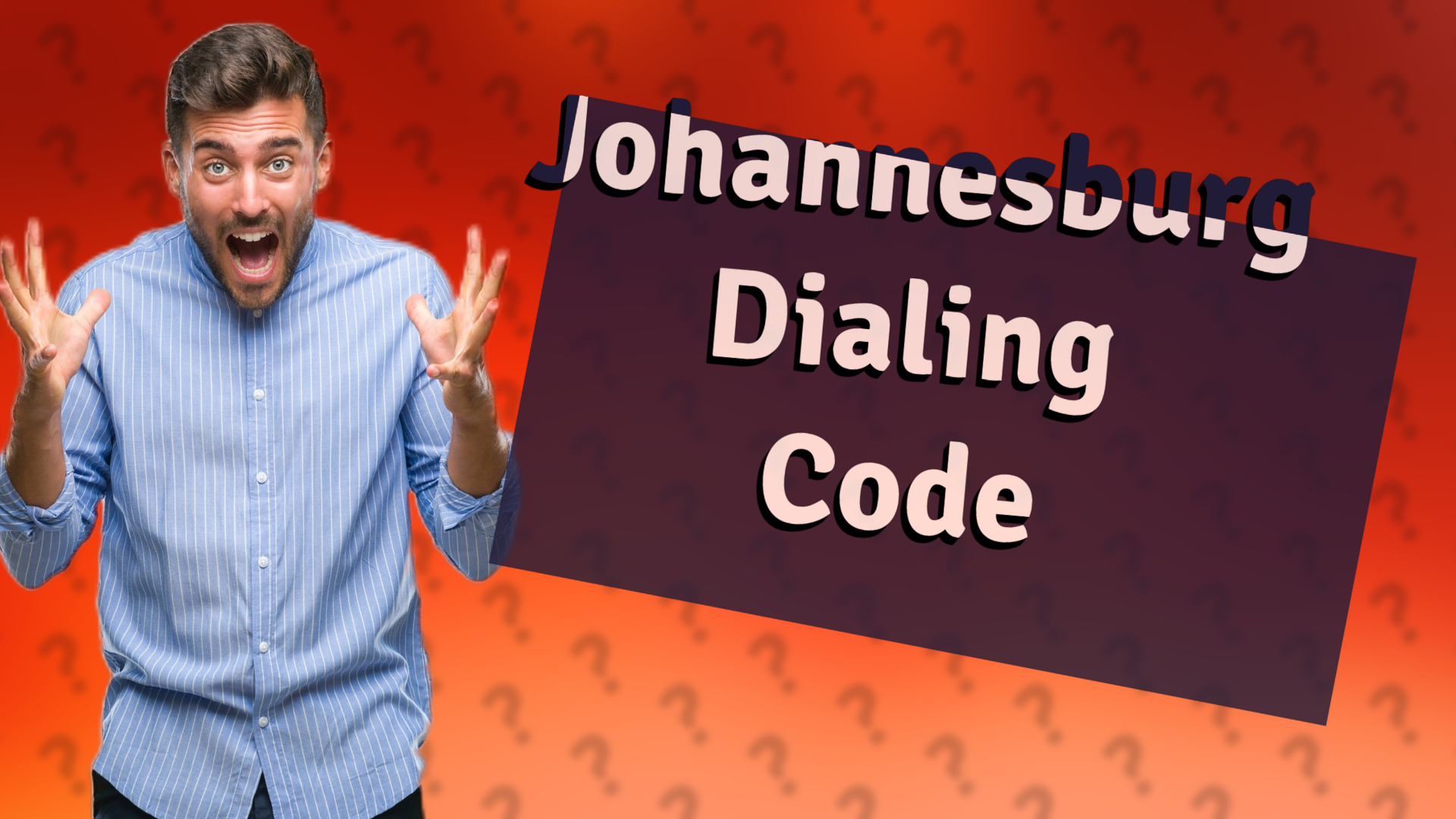 Johannesburg Dialing Code