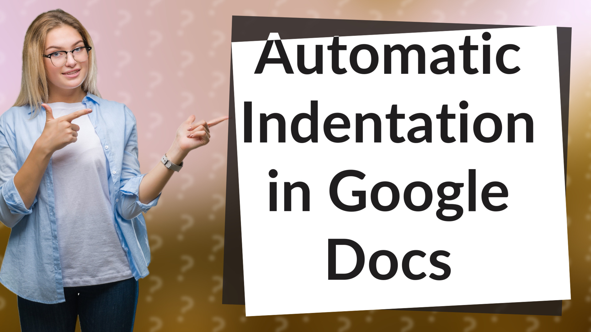 Automatic Indentation in Google Docs