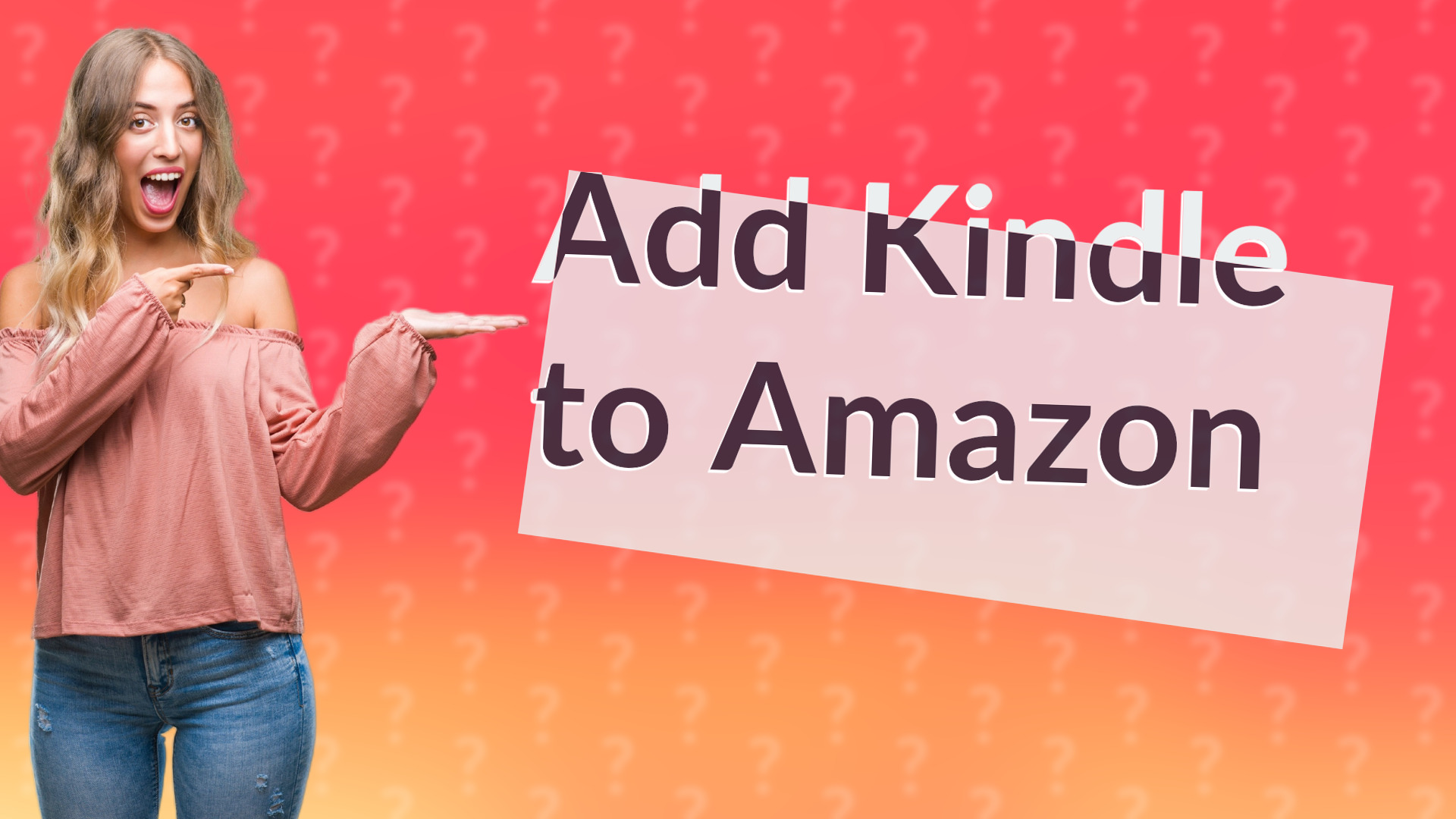 Add Kindle to Amazon