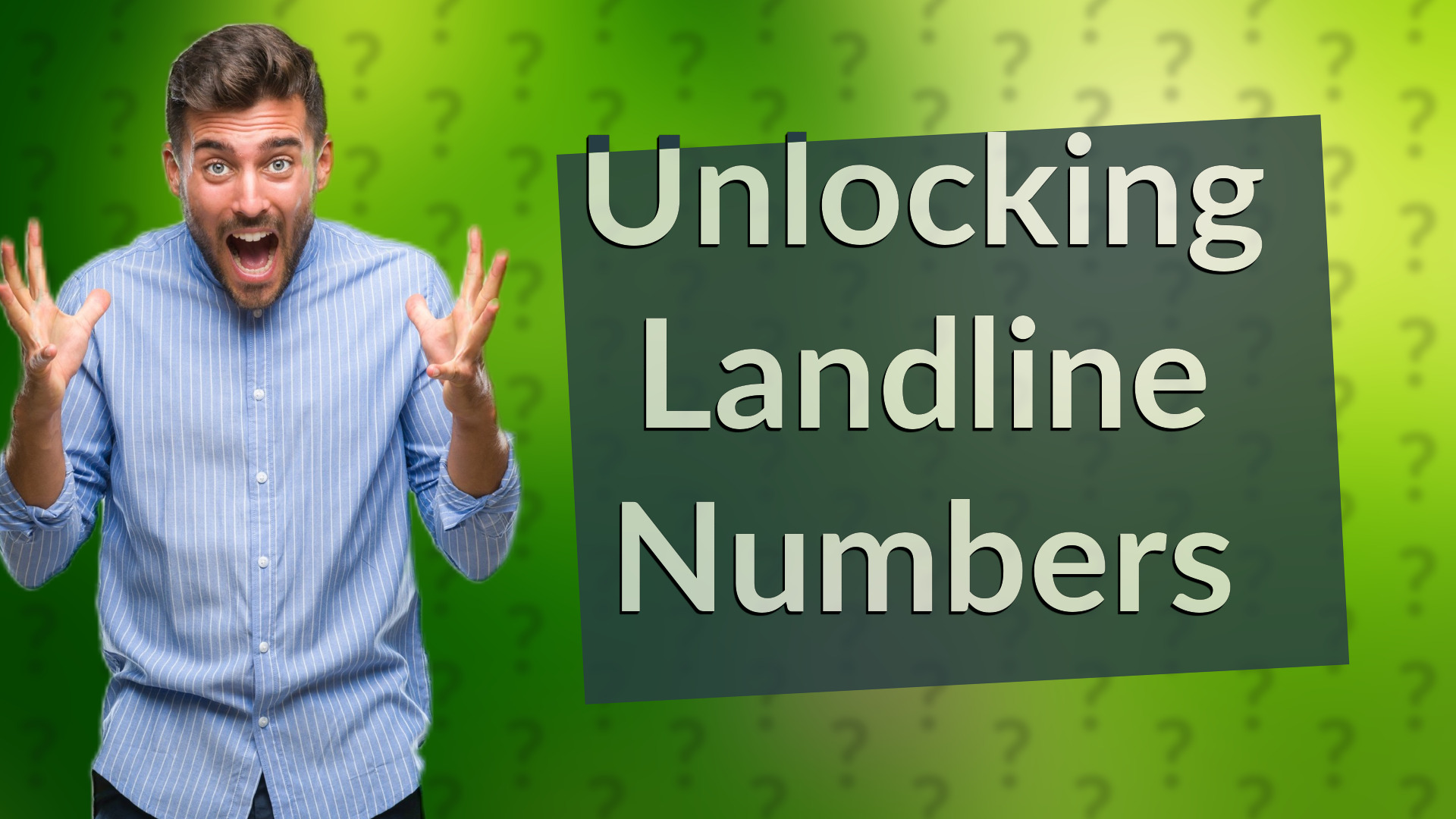 Unlocking Landline Numbers