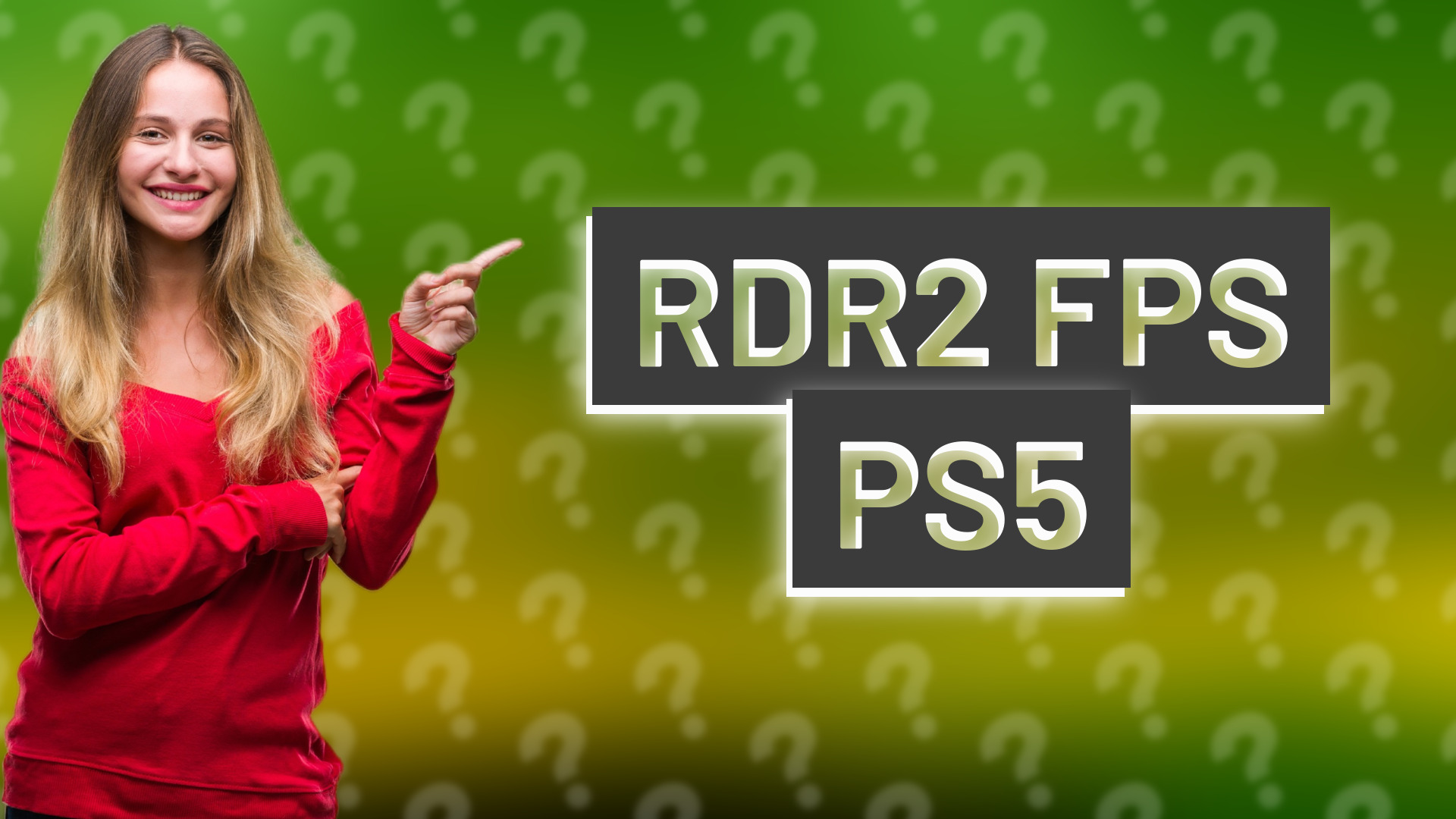 RDR2 FPS PS5