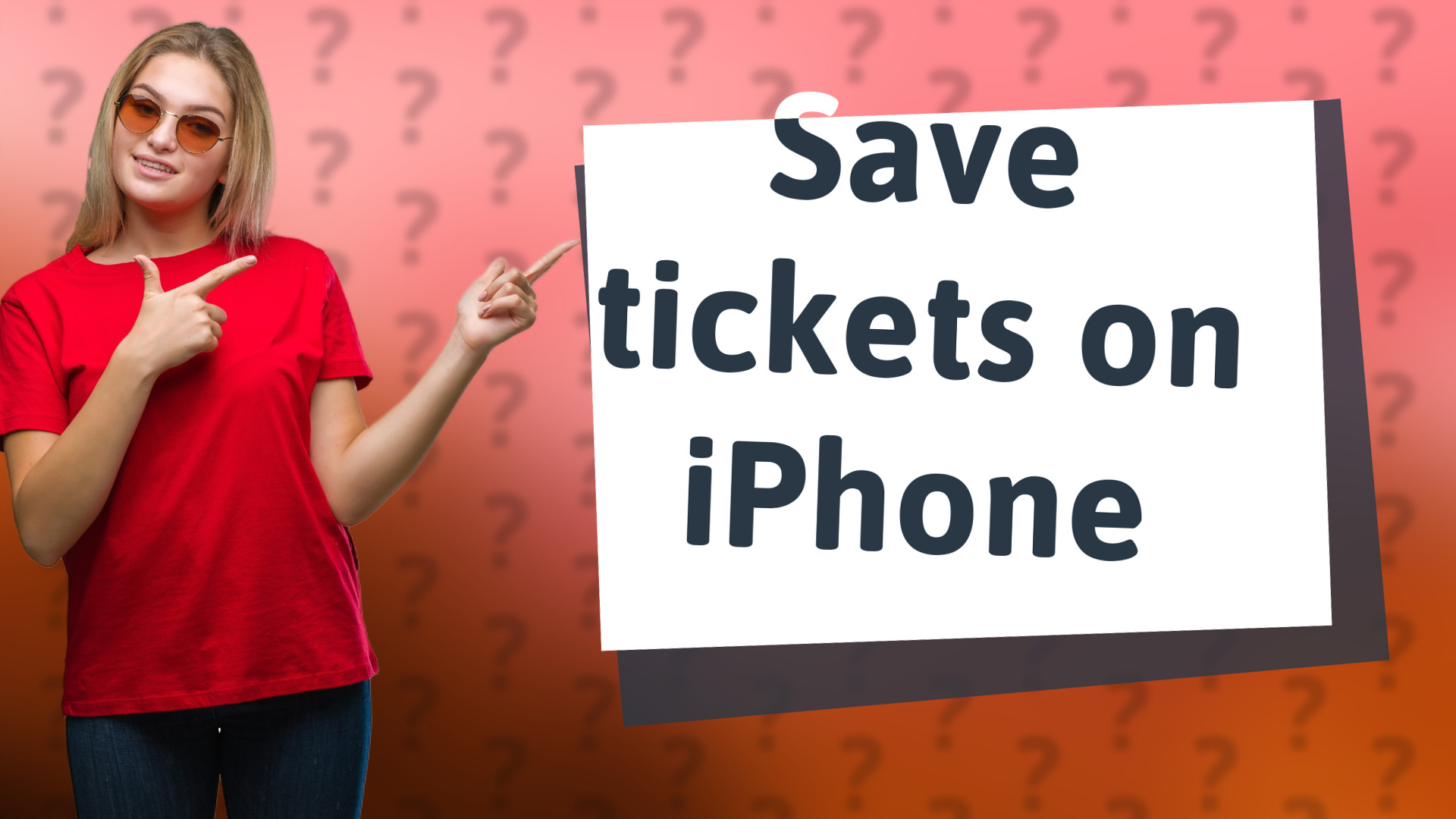 Save tickets on iPhone