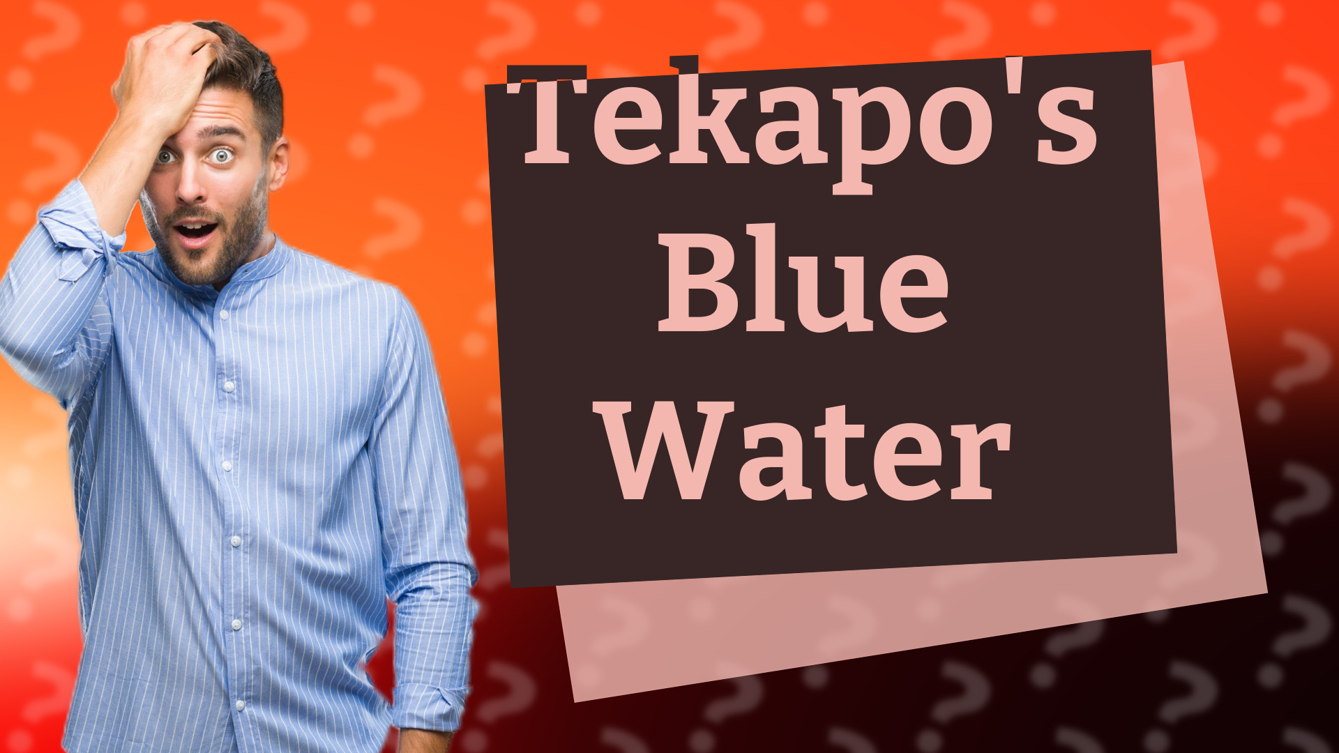 Tekapo's Blue Water