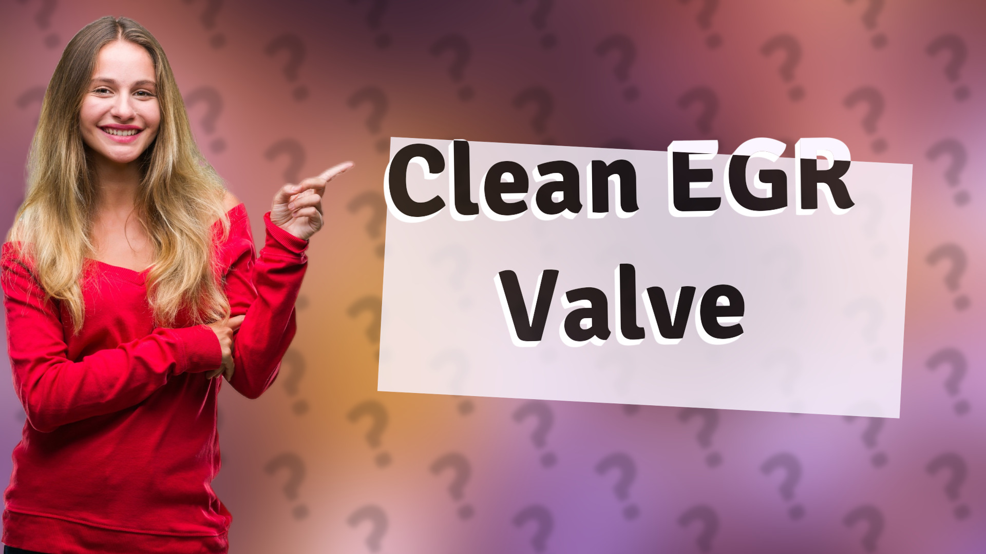 Clean EGR Valve