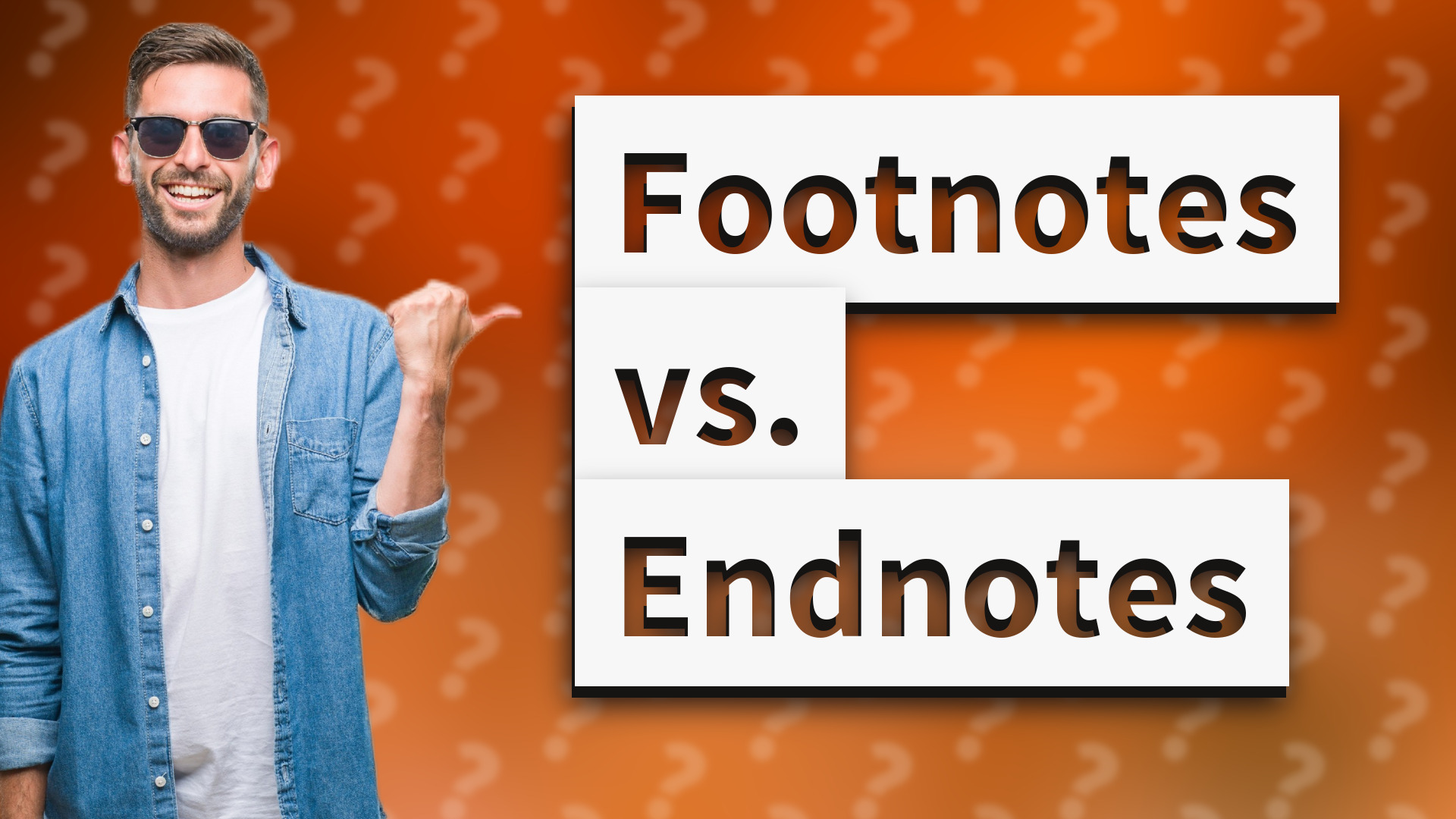 Footnotes vs. Endnotes