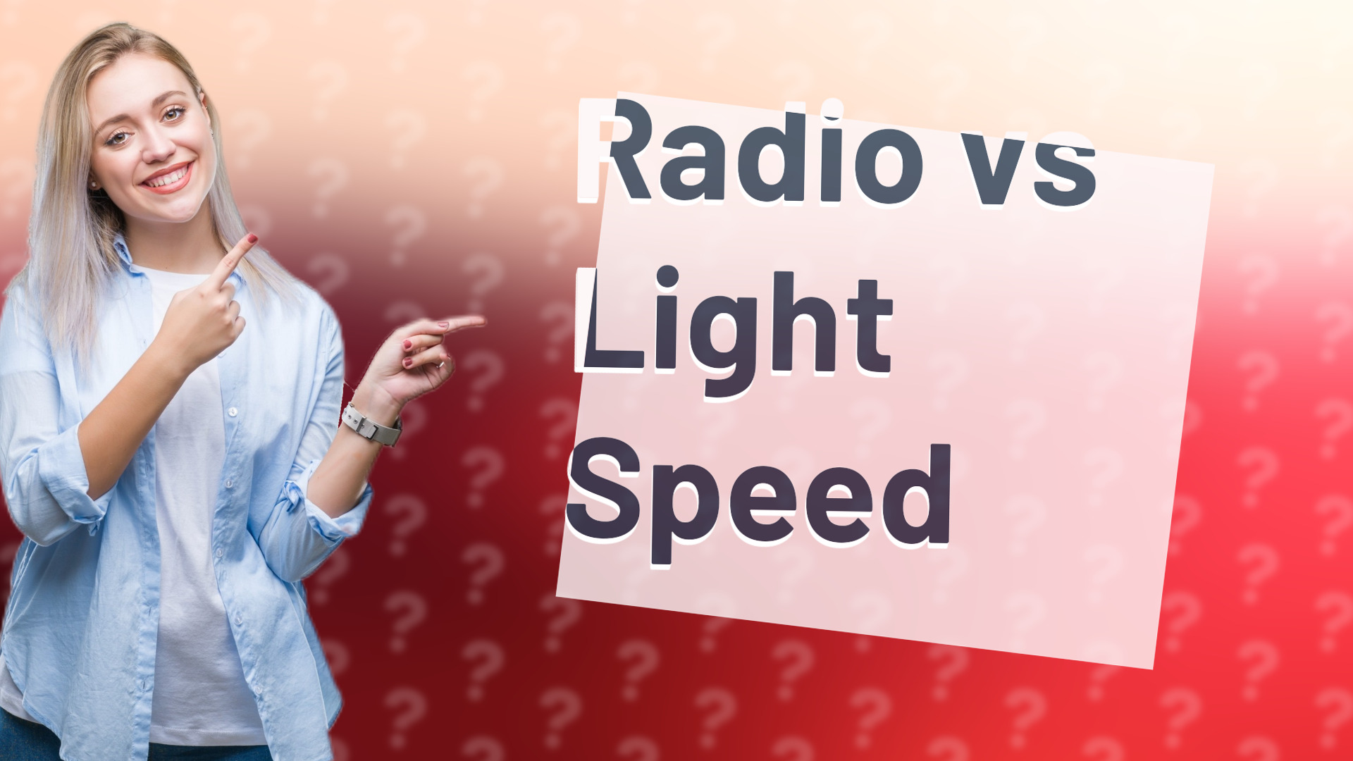 Radio vs Light Speed