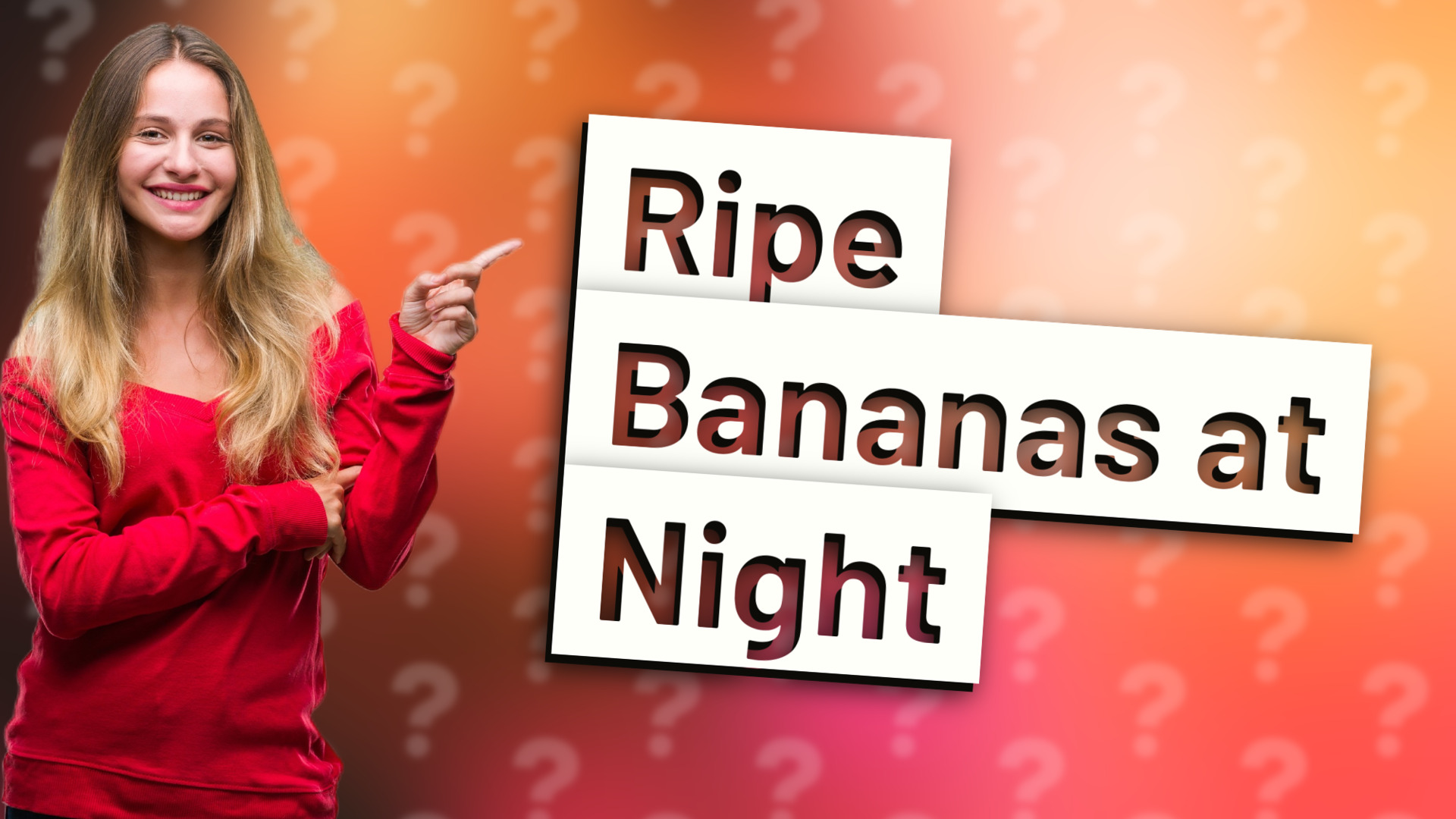 Ripe Bananas at Night