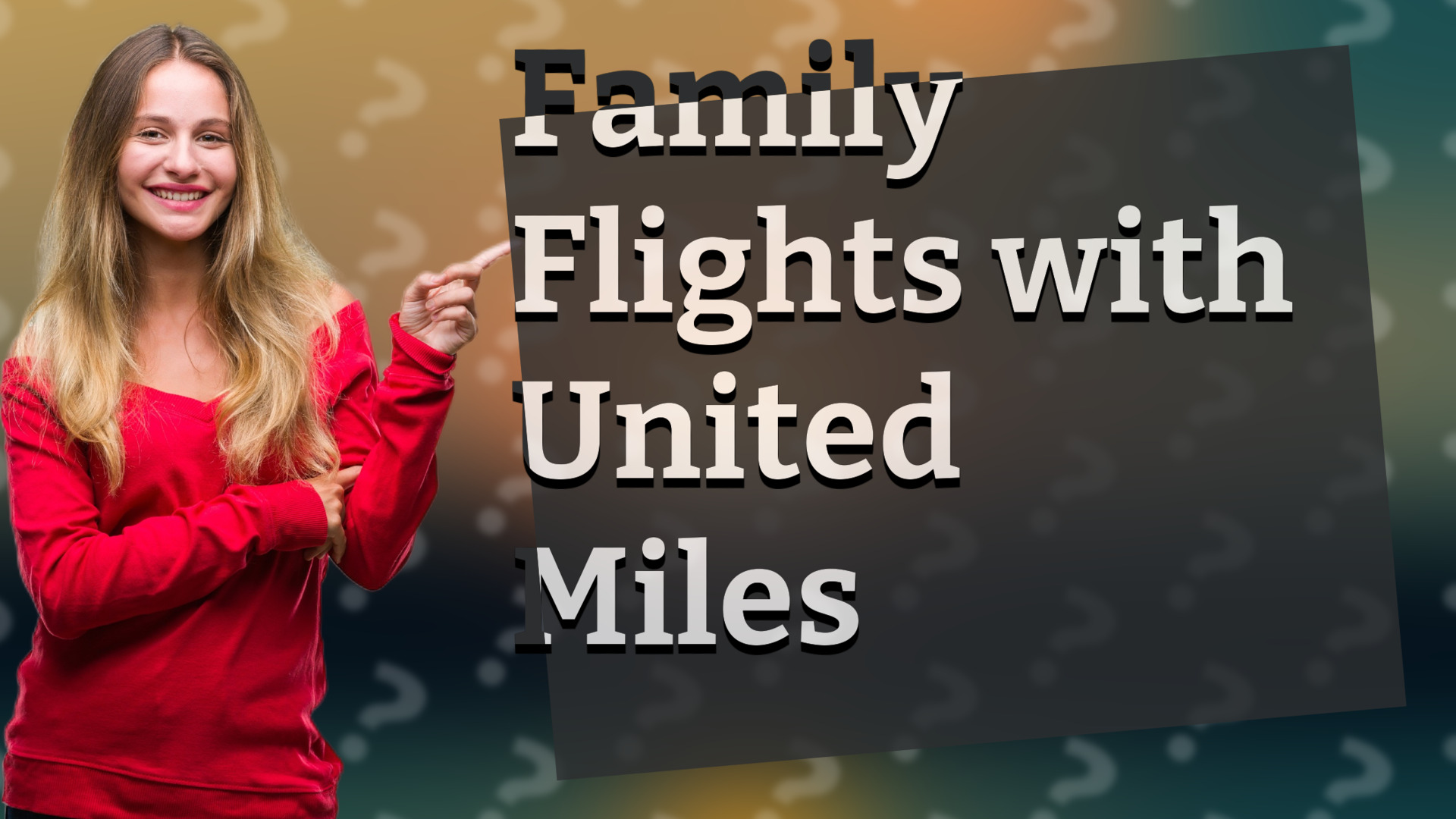 Family Flights with United Miles