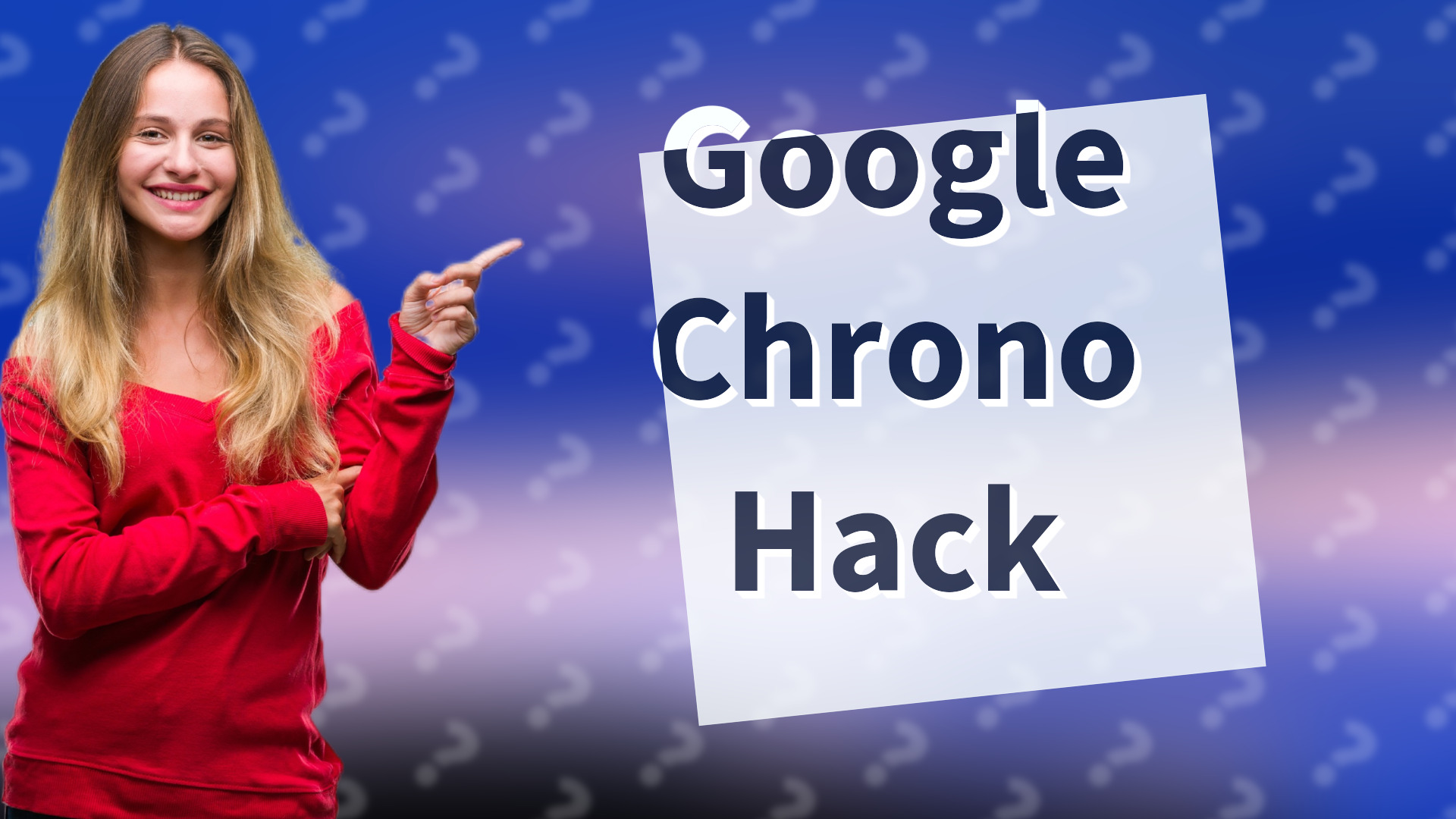 Google Chrono Hack