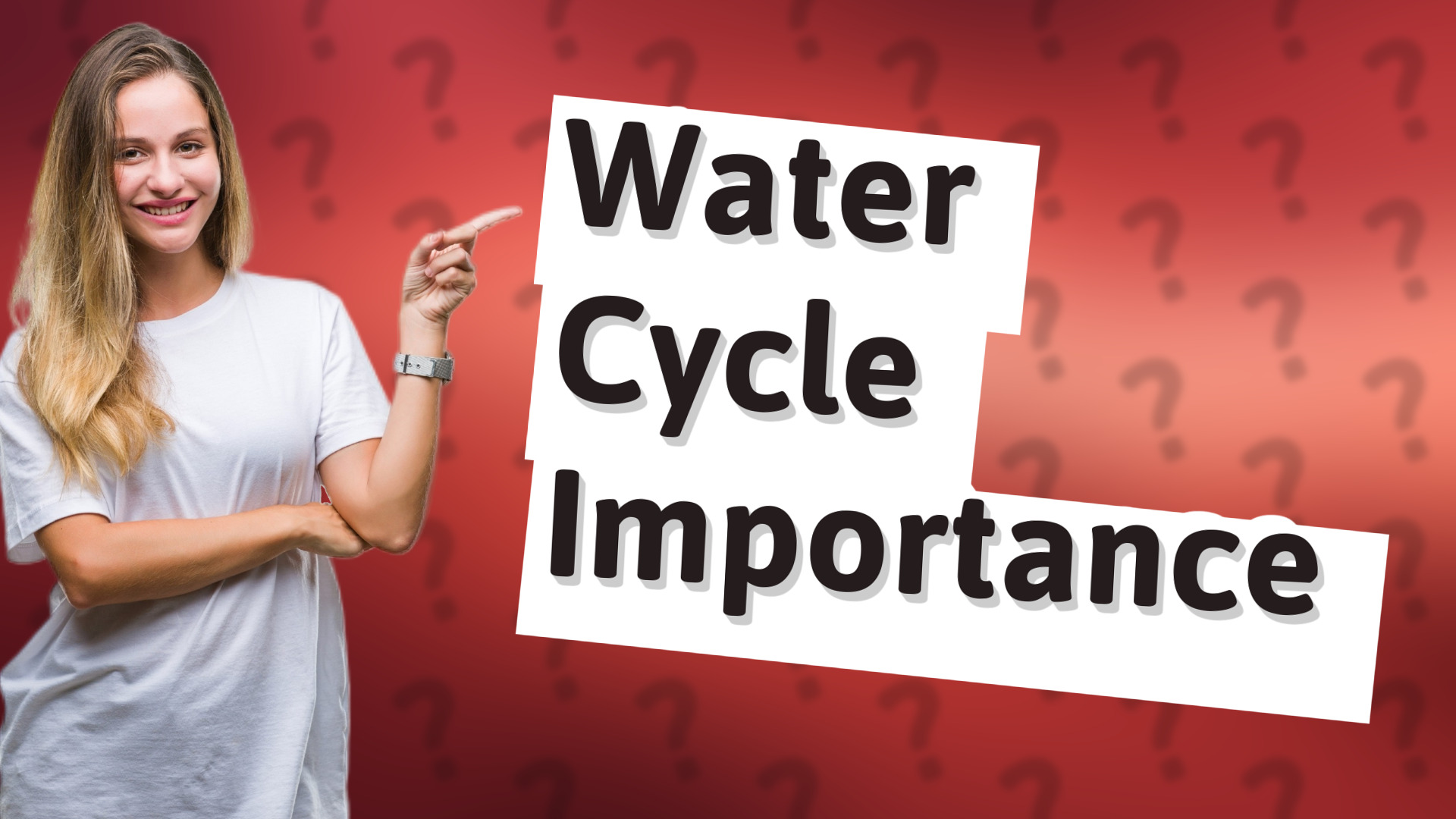 Water Cycle Importance