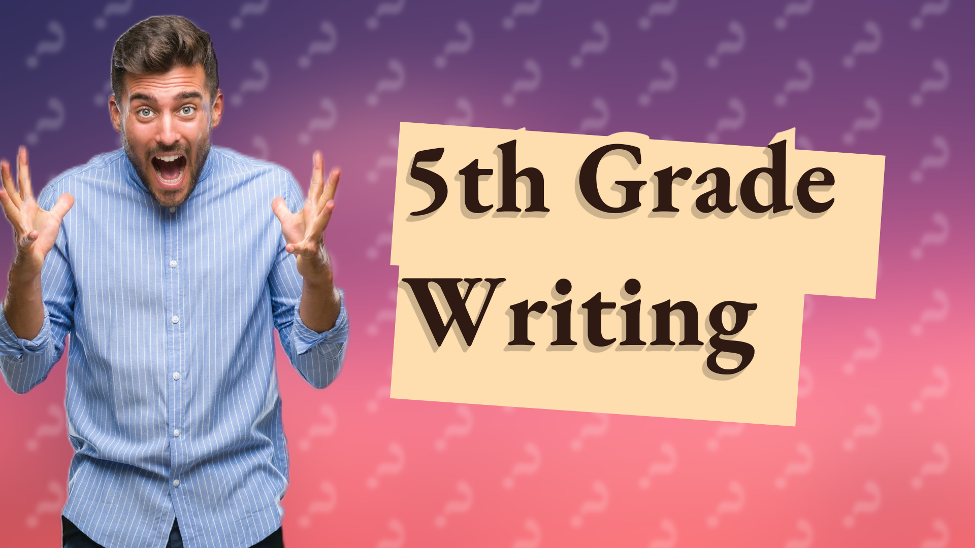 5th Grade Writing