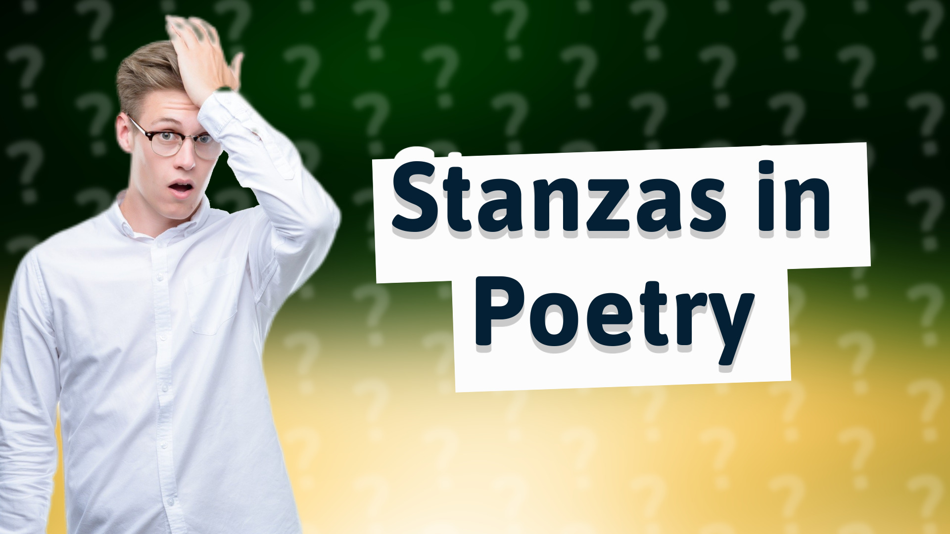 Stanzas in Poetry