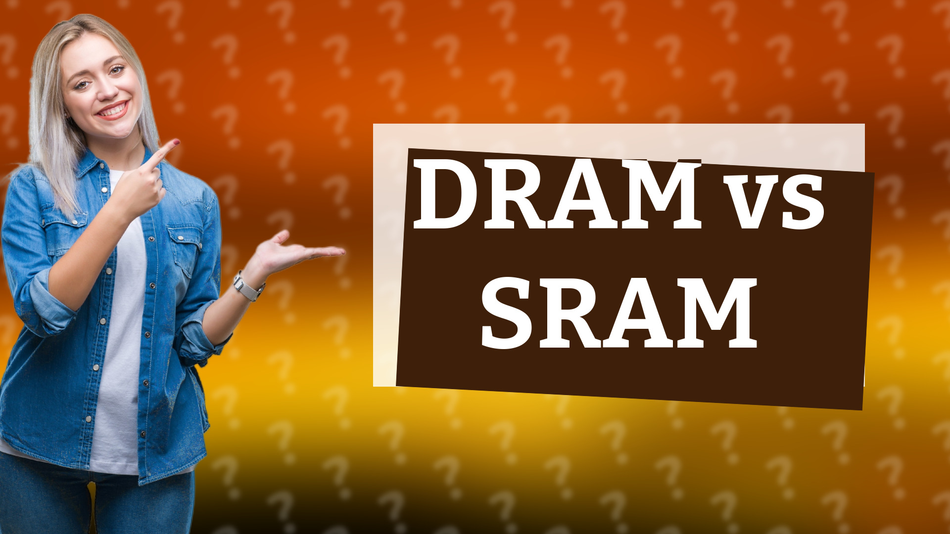 DRAM vs SRAM
