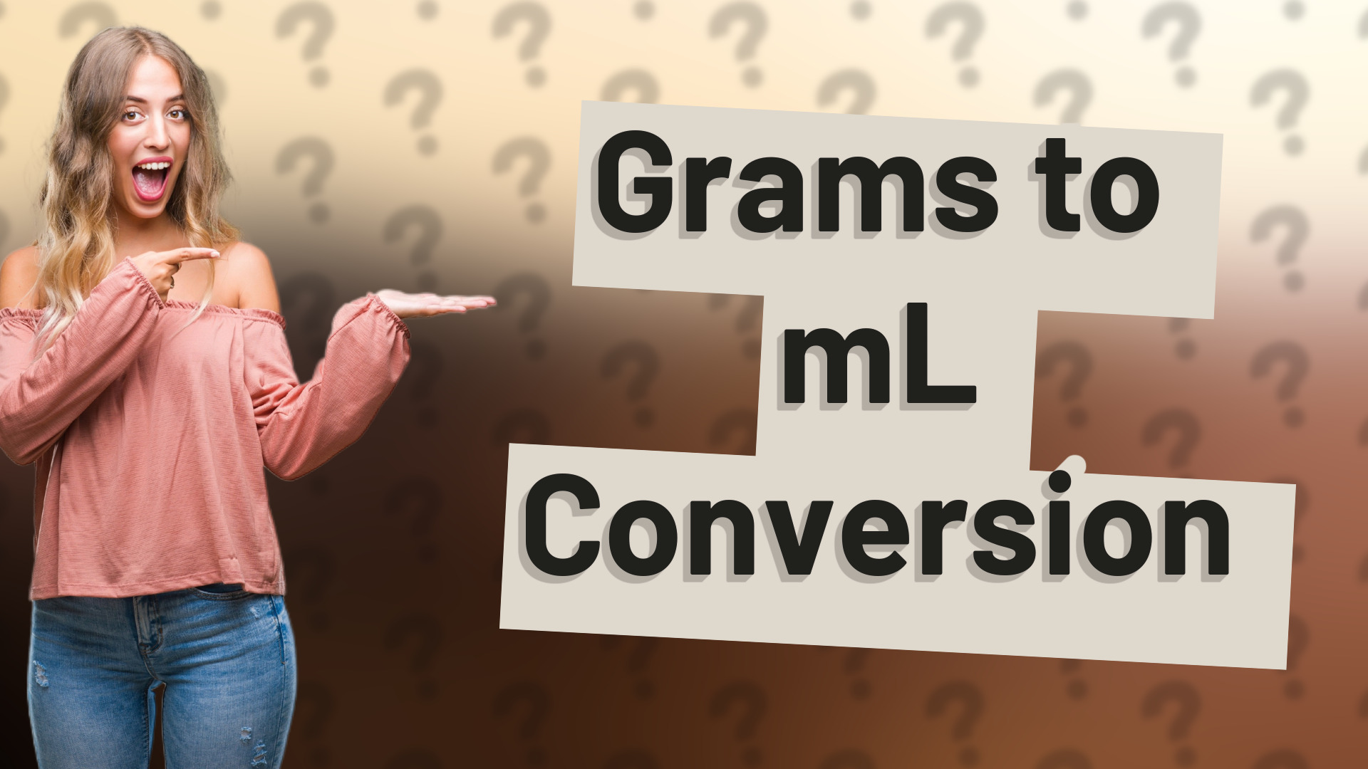 Grams to mL Conversion