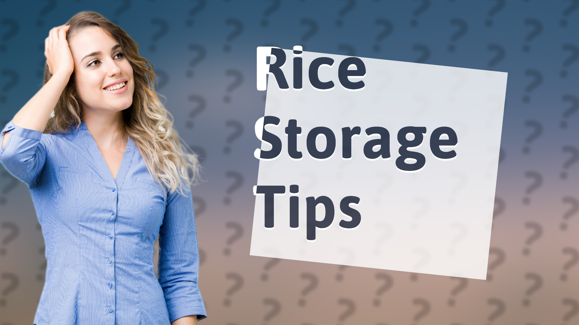 Rice Storage Tips