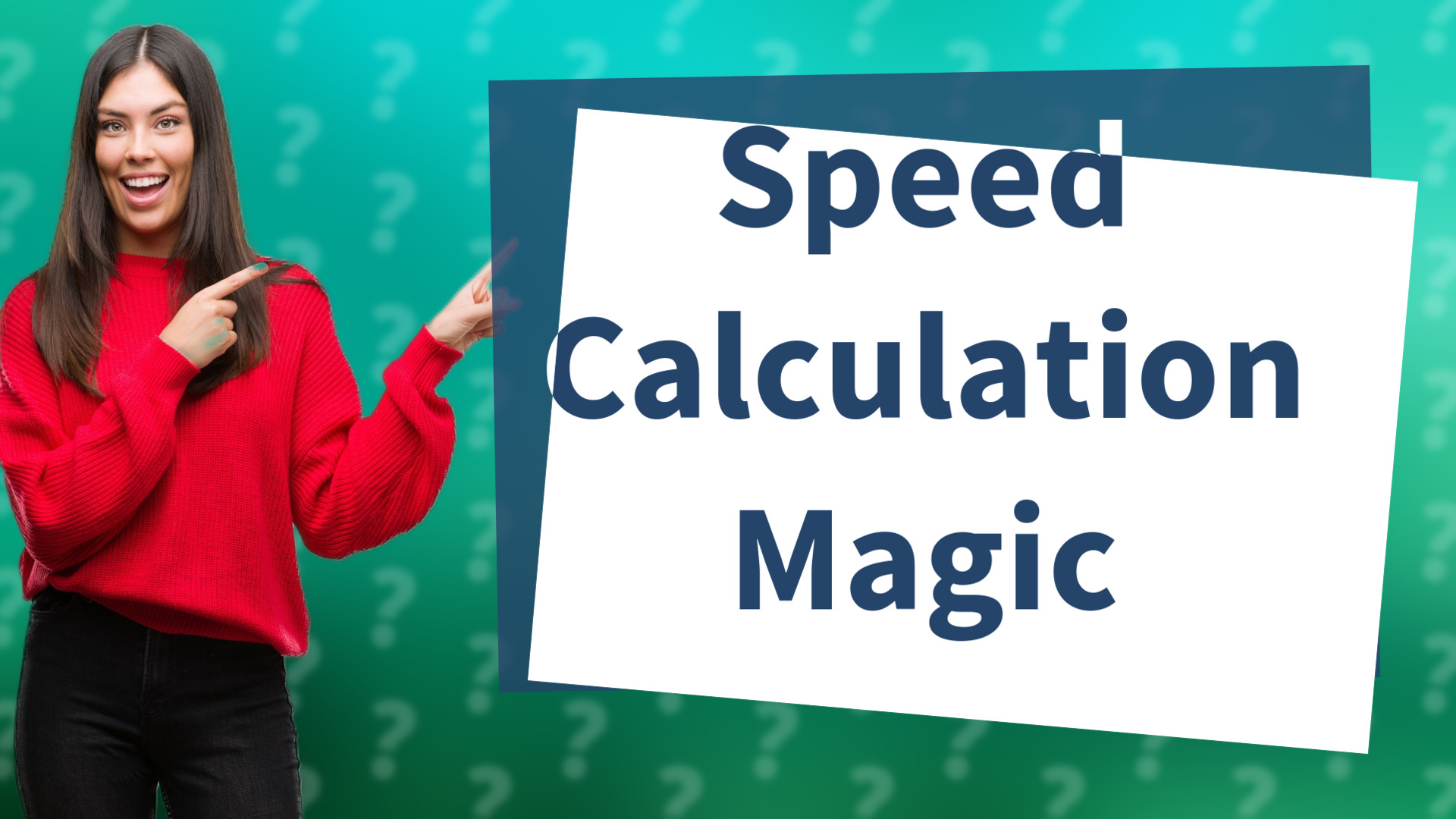 Speed Calculation Magic