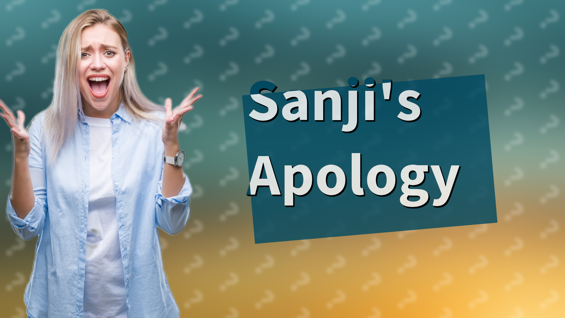 Sanji's Apology