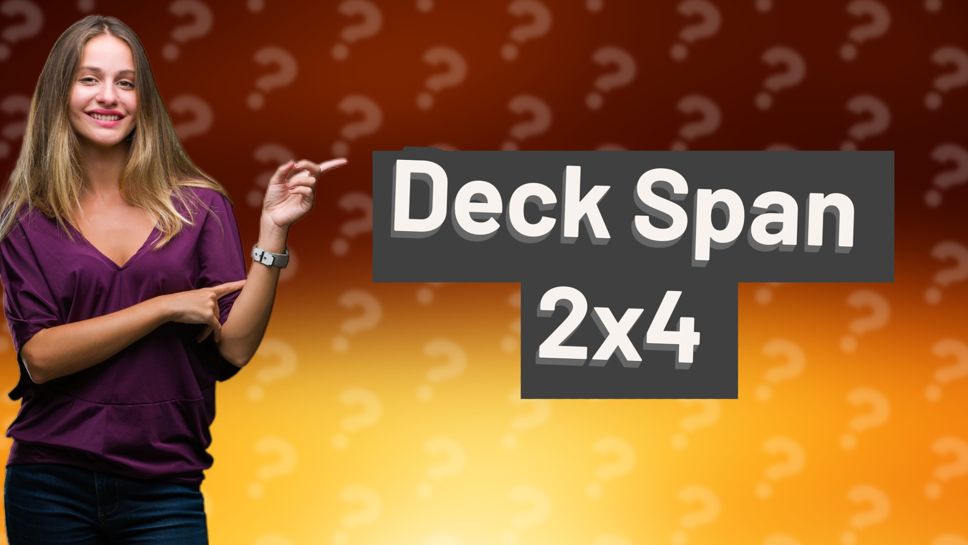 Deck Span 2x4