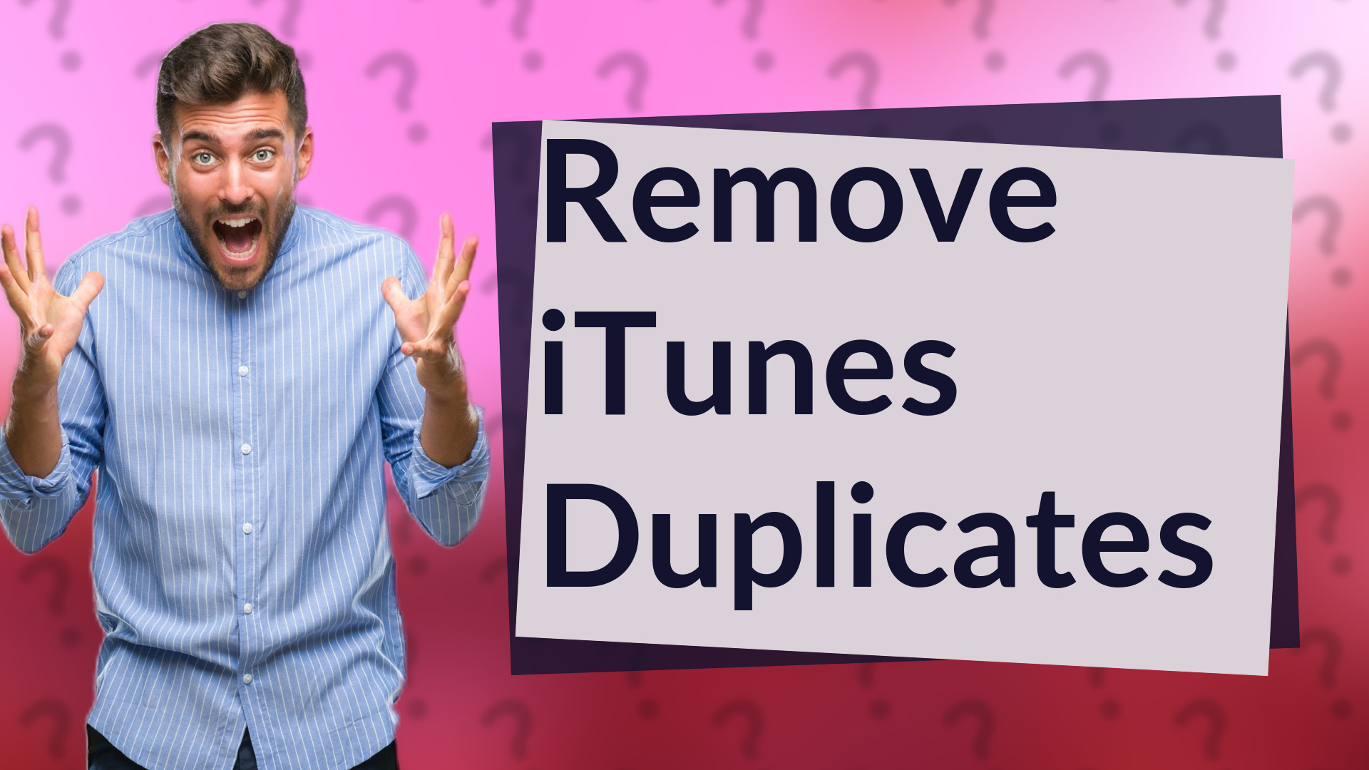 Remove iTunes Duplicates